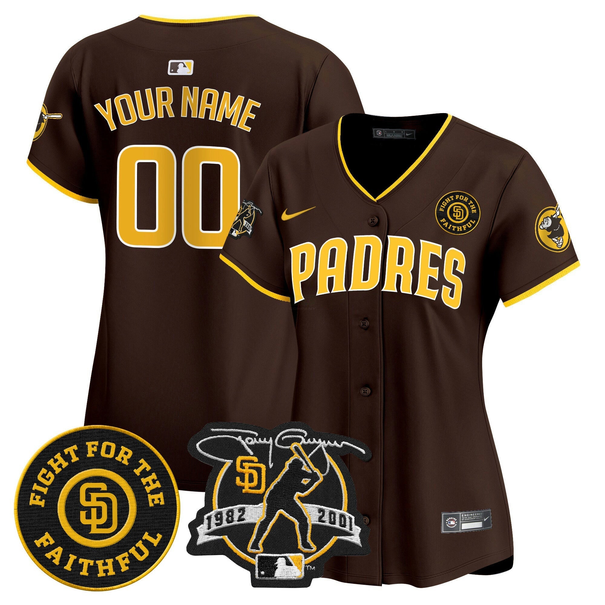 Camisa MLB Tony Gwynn & Faithful Patch Vapor Premier Limited Jersey