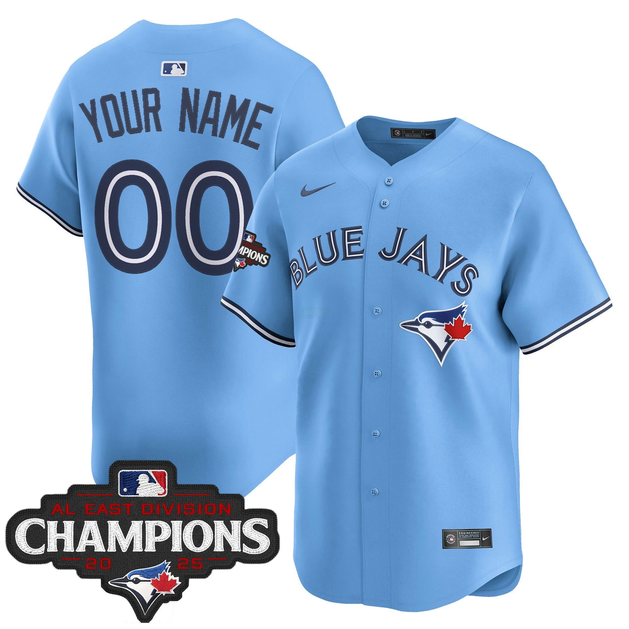 Camisa MLB Toronto 2025 AL East Division Champions Vapor Premier Limited Jersey