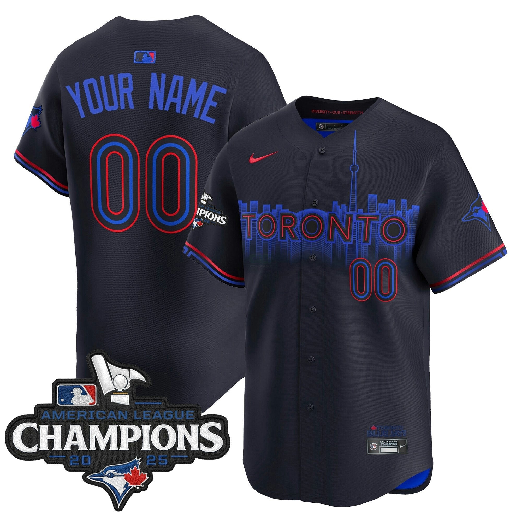 Camisa MLB Toronto 2025 American League Champions Vapor Premier Limited Jersey