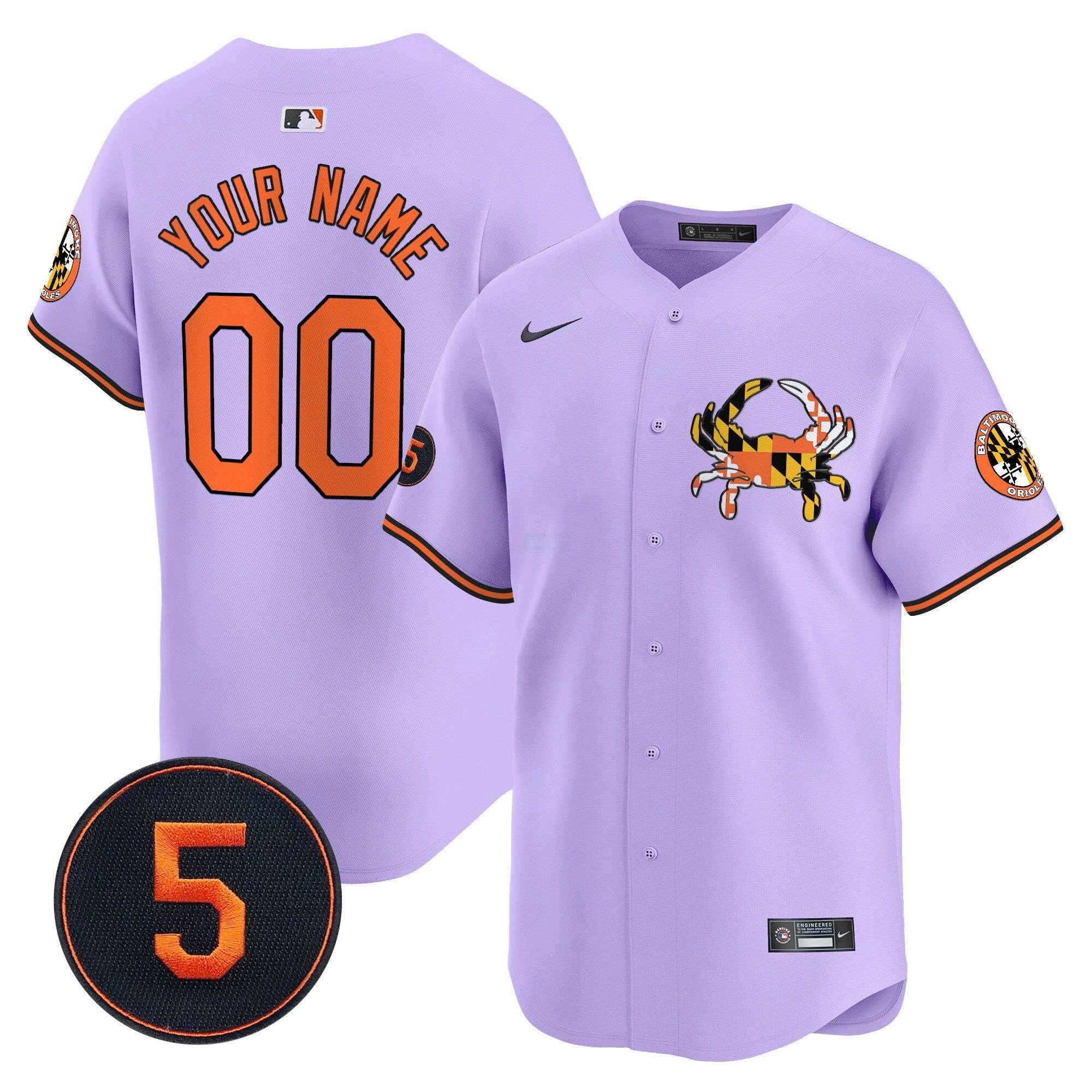 Camisa MLB Unisex Baltimore Robinson Patch Vapor Premier Limited Jersey V3