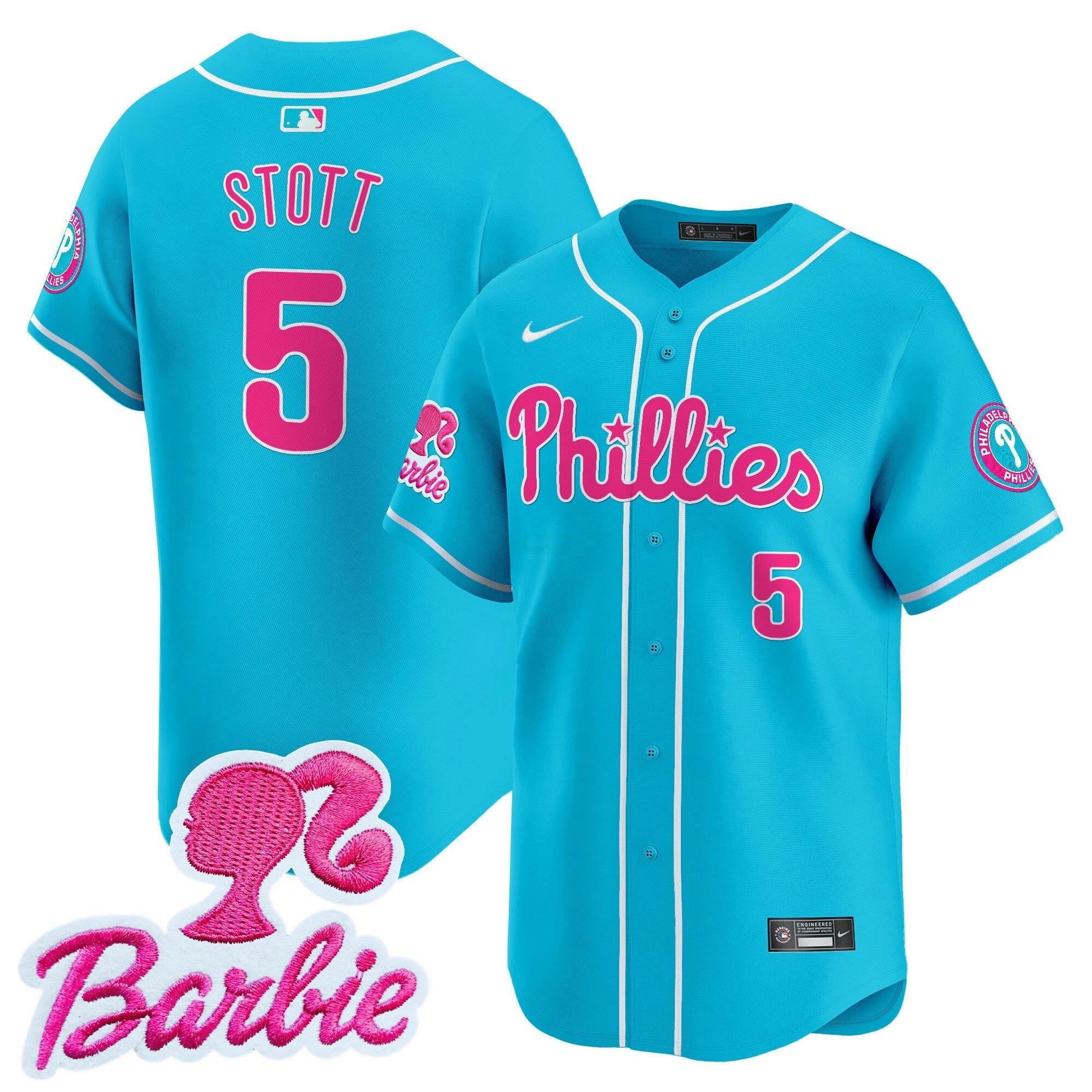 Camisa MLB Unisex Barbie Patch Vapor Premier Limited Jersey