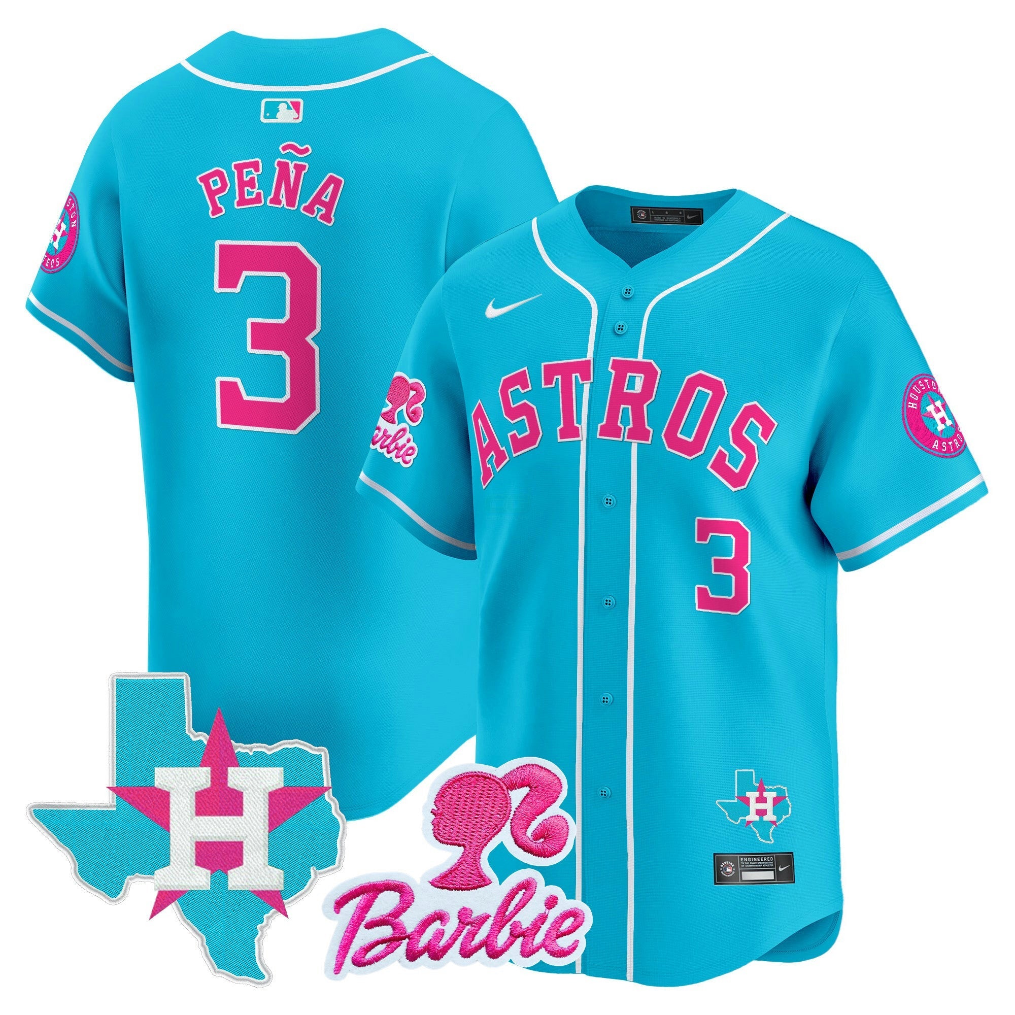Camisa MLB Unisex Barbie Patch Vapor Premier Limited Jersey