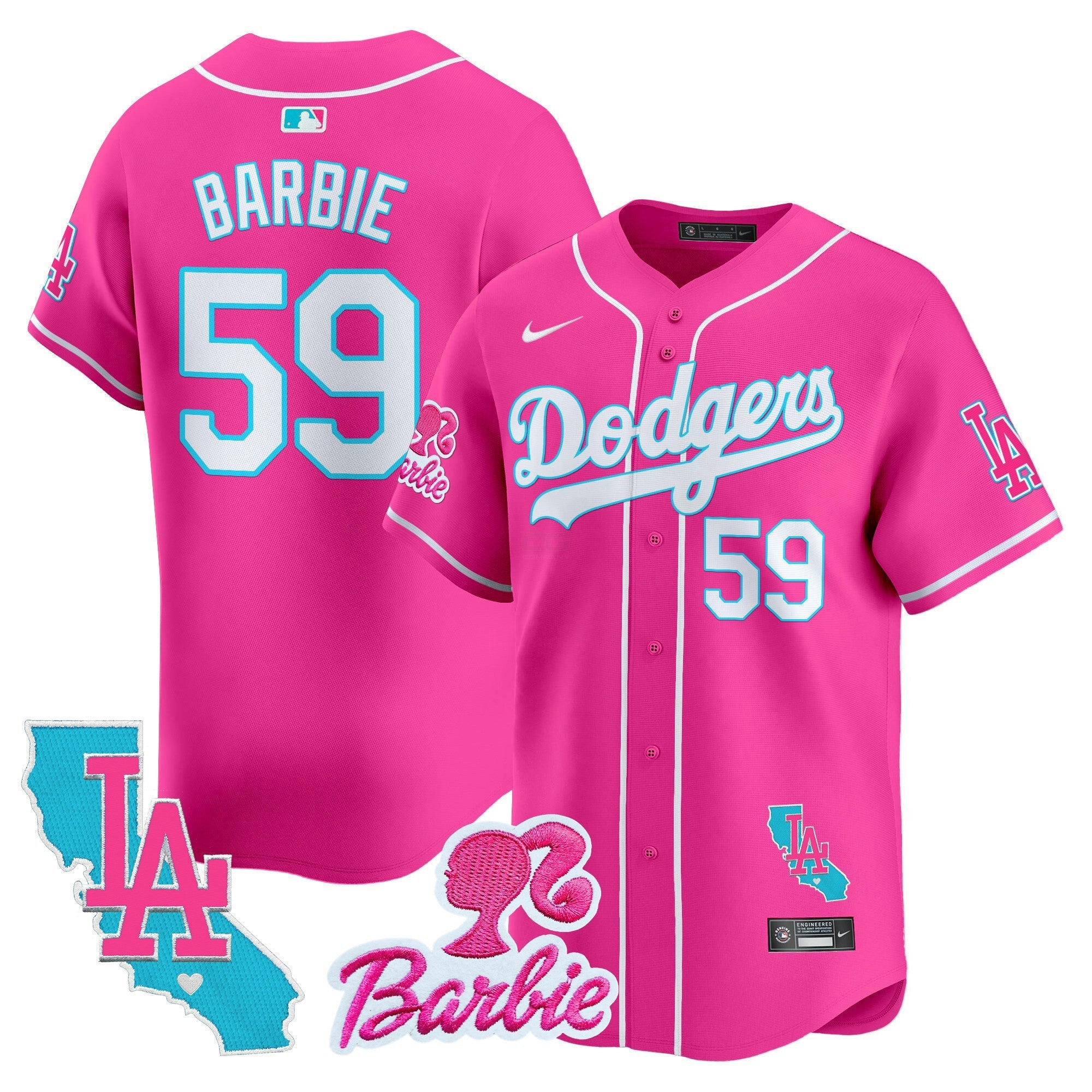 Camisa MLB Unisex Barbie Patch Vapor Premier Limited Jersey