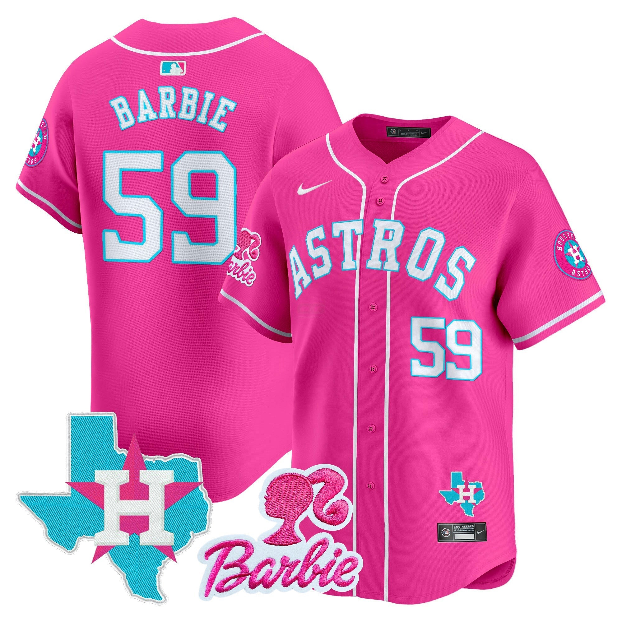 Camisa MLB Unisex Barbie Patch Vapor Premier Limited Jersey