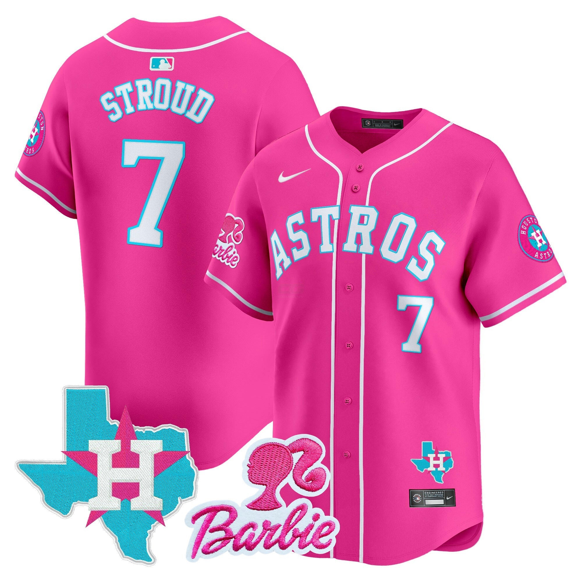 Camisa MLB Unisex Barbie Patch Vapor Premier Limited Jersey