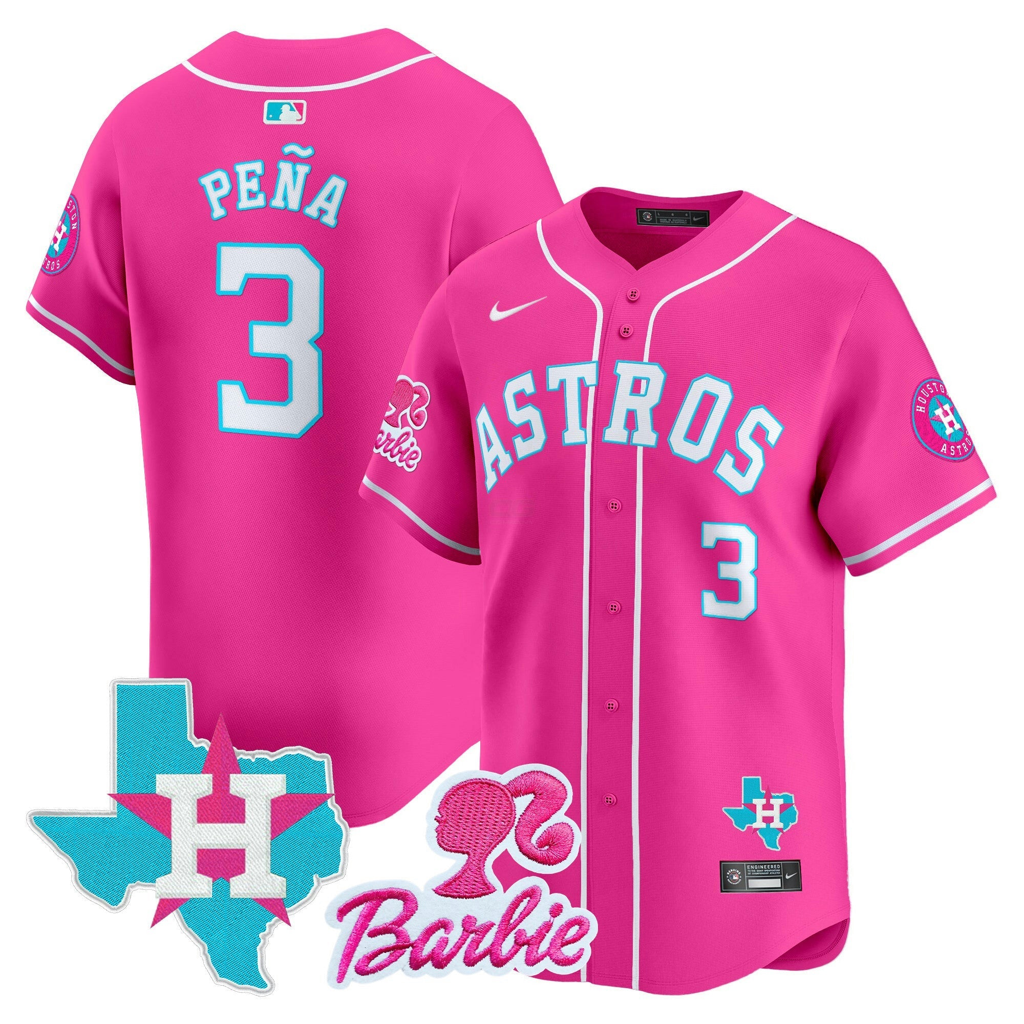 Camisa MLB Unisex Barbie Patch Vapor Premier Limited Jersey