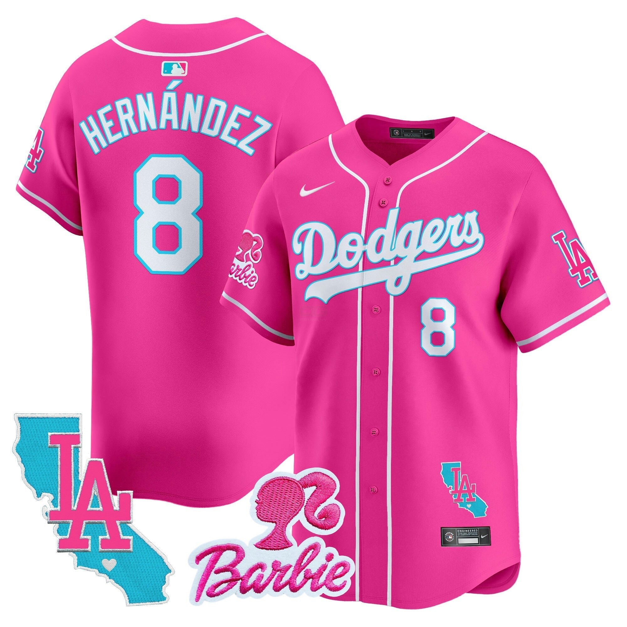 Camisa MLB Unisex Barbie Patch Vapor Premier Limited Jersey