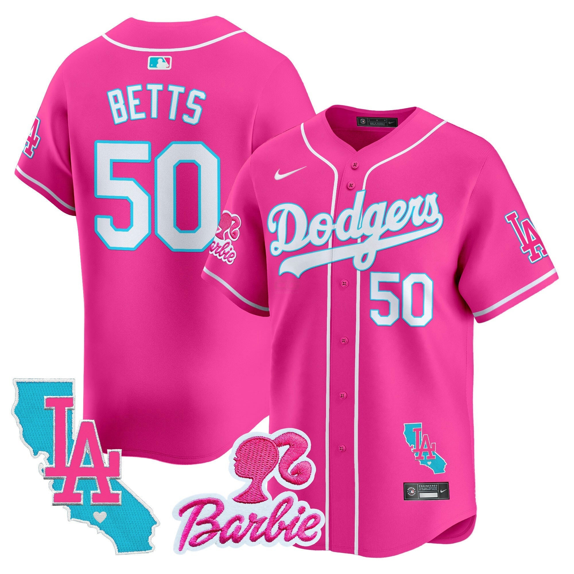 Camisa MLB Unisex Barbie Patch Vapor Premier Limited Jersey