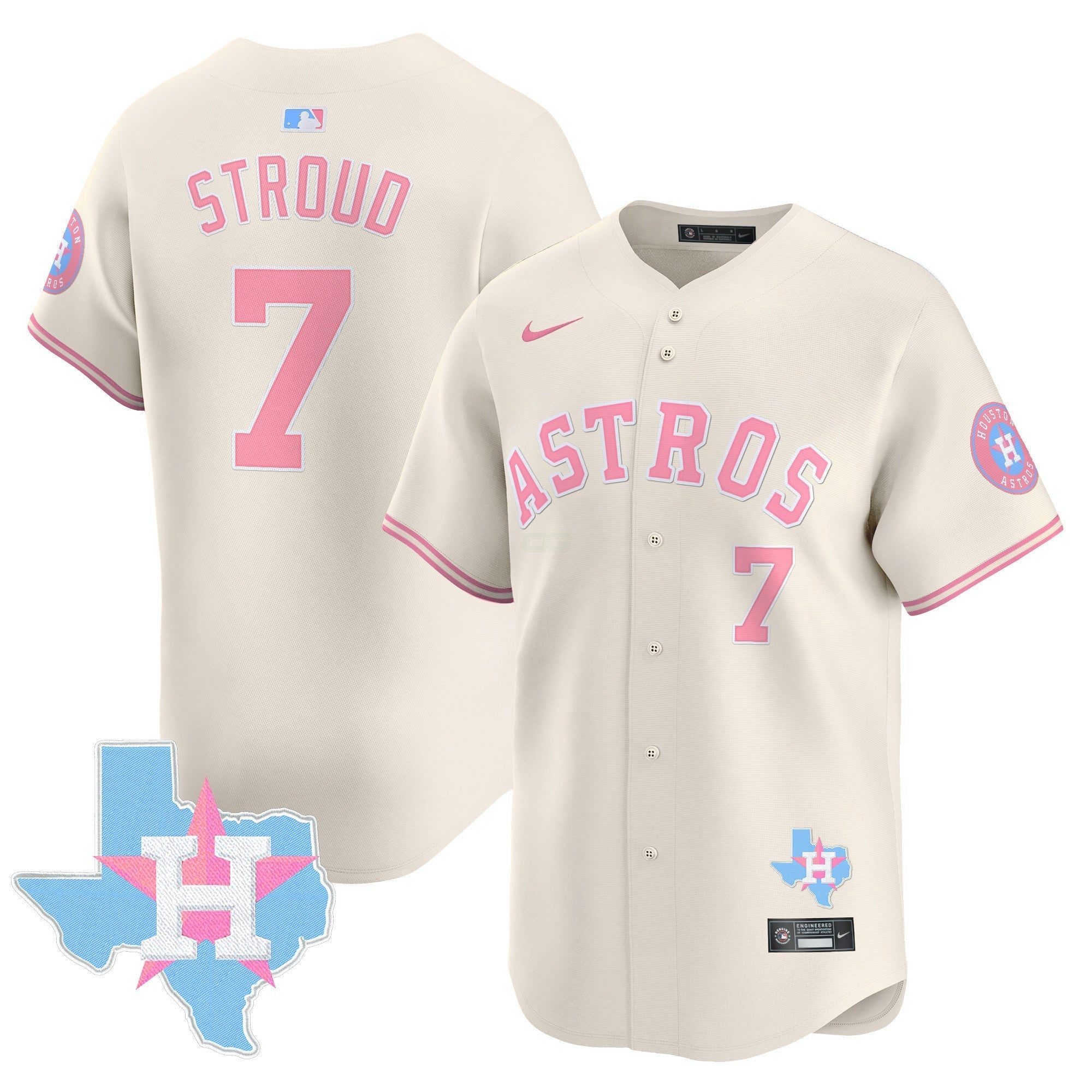 Camisa MLB Unisex Bubblegum Pink Vapor Premier Limited Jersey