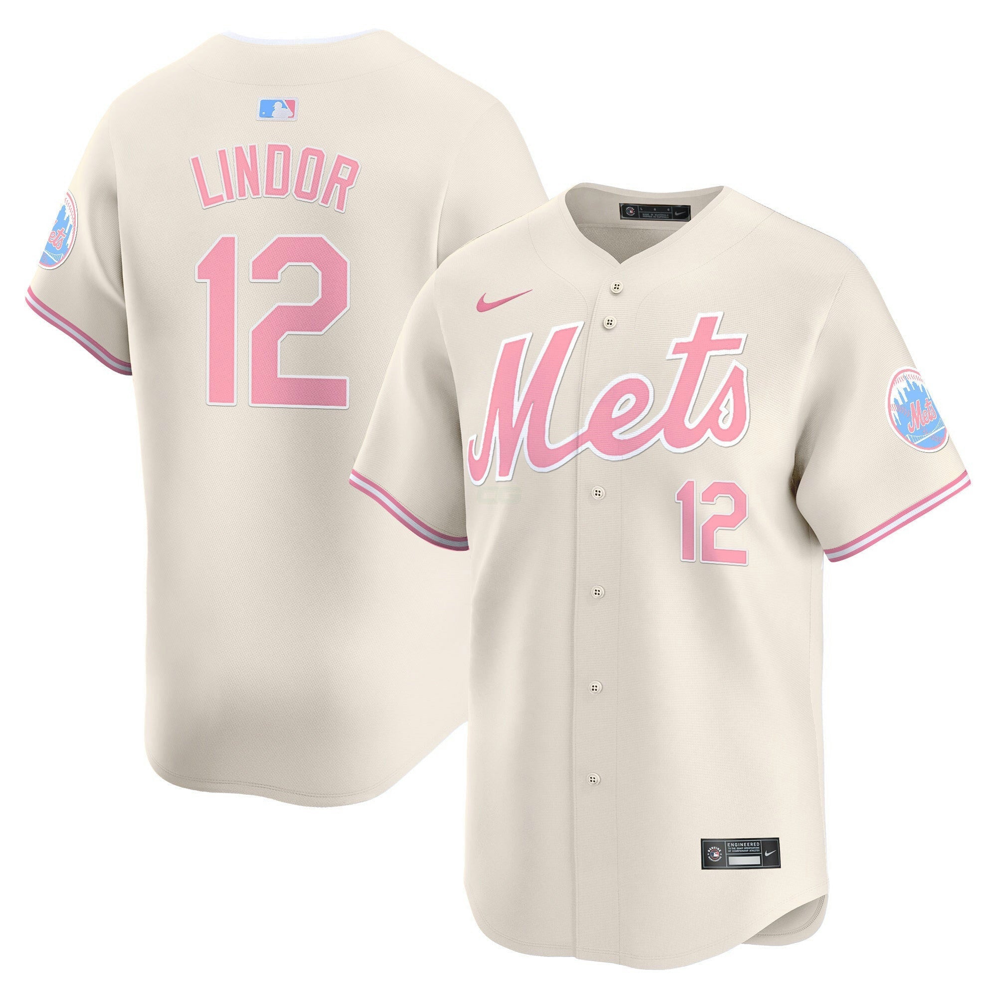 Camisa MLB Unisex Bubblegum Pink Vapor Premier Limited Jersey
