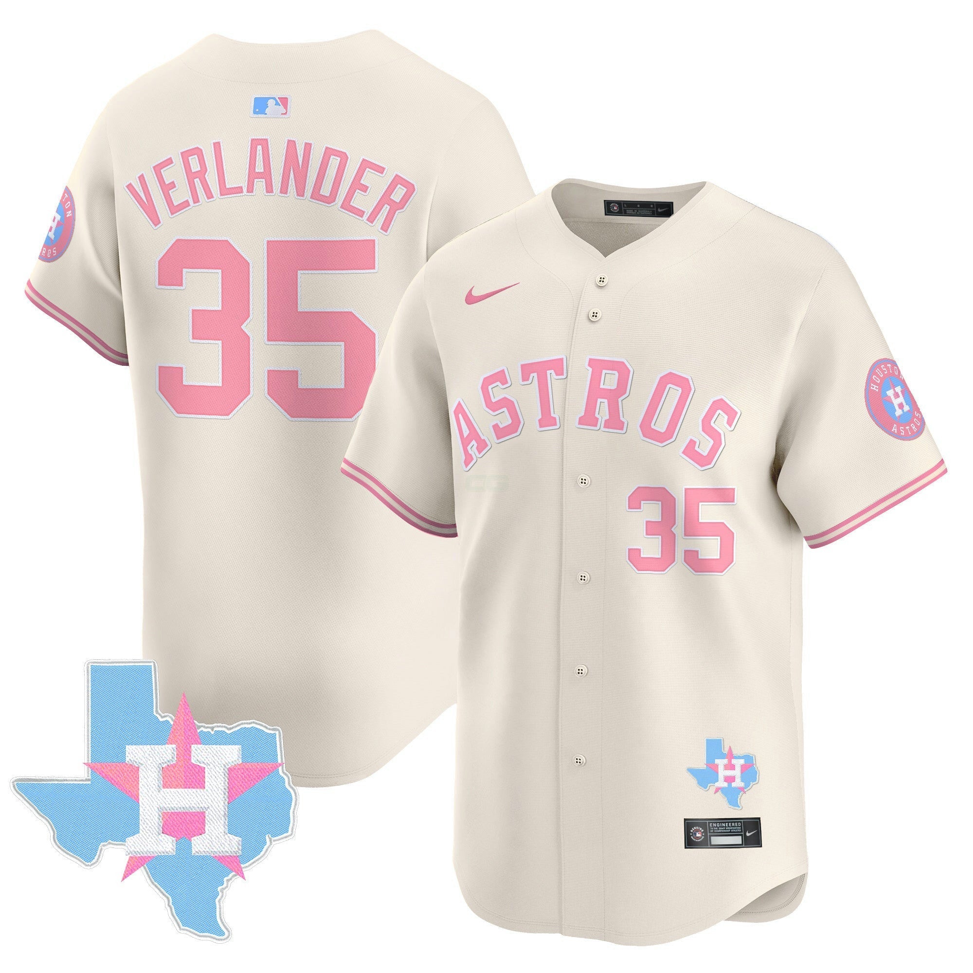 Camisa MLB Unisex Bubblegum Pink Vapor Premier Limited Jersey