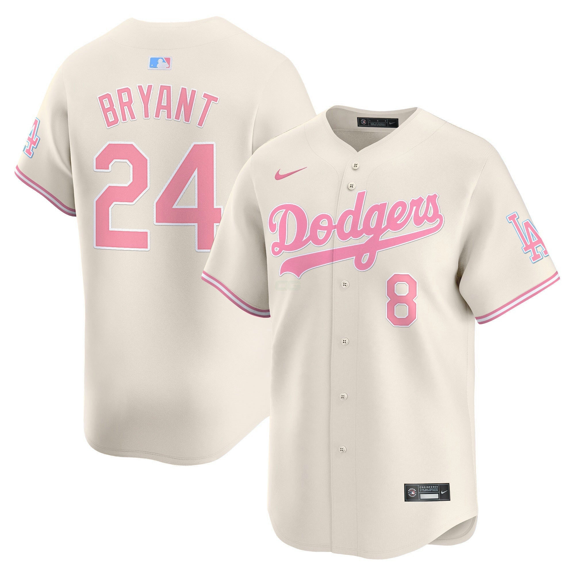 Camisa MLB Unisex Bubblegum Pink Vapor Premier Limited Jersey