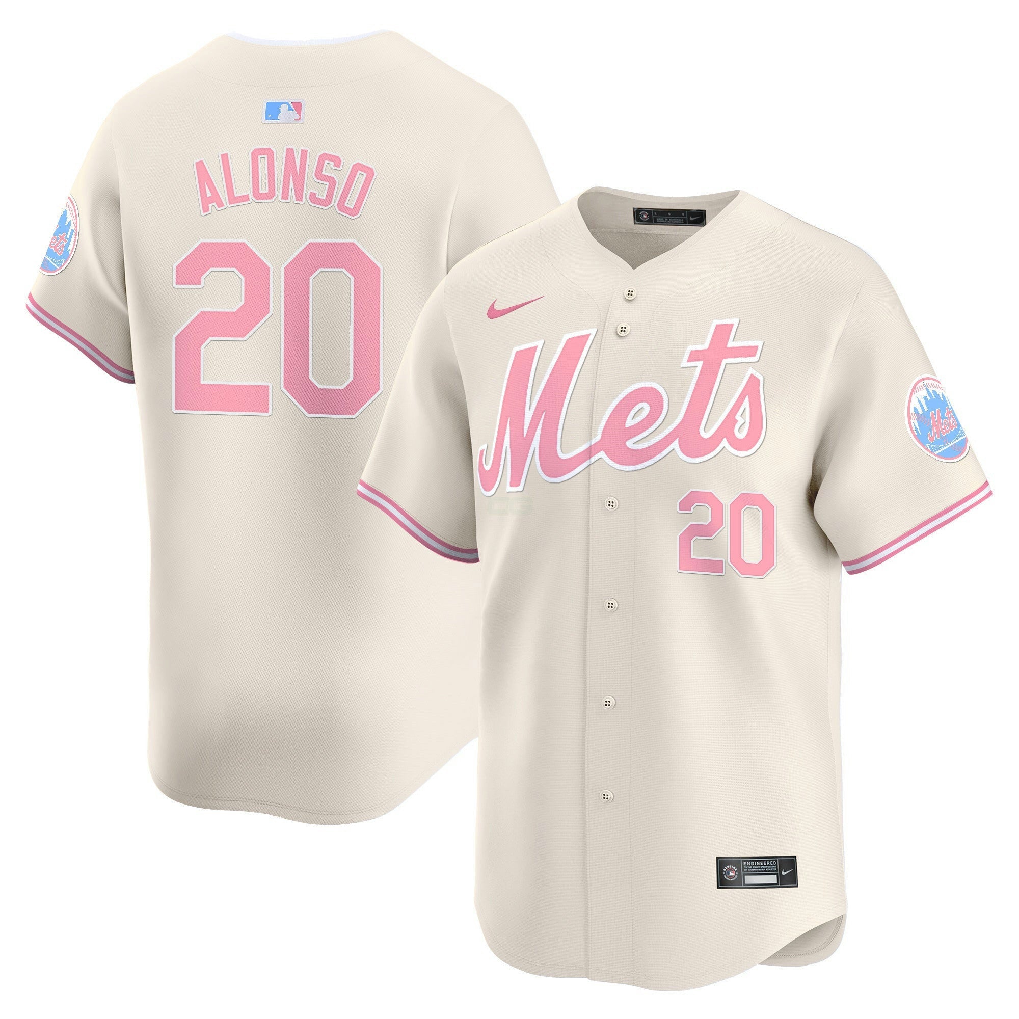 Camisa MLB Unisex Bubblegum Pink Vapor Premier Limited Jersey