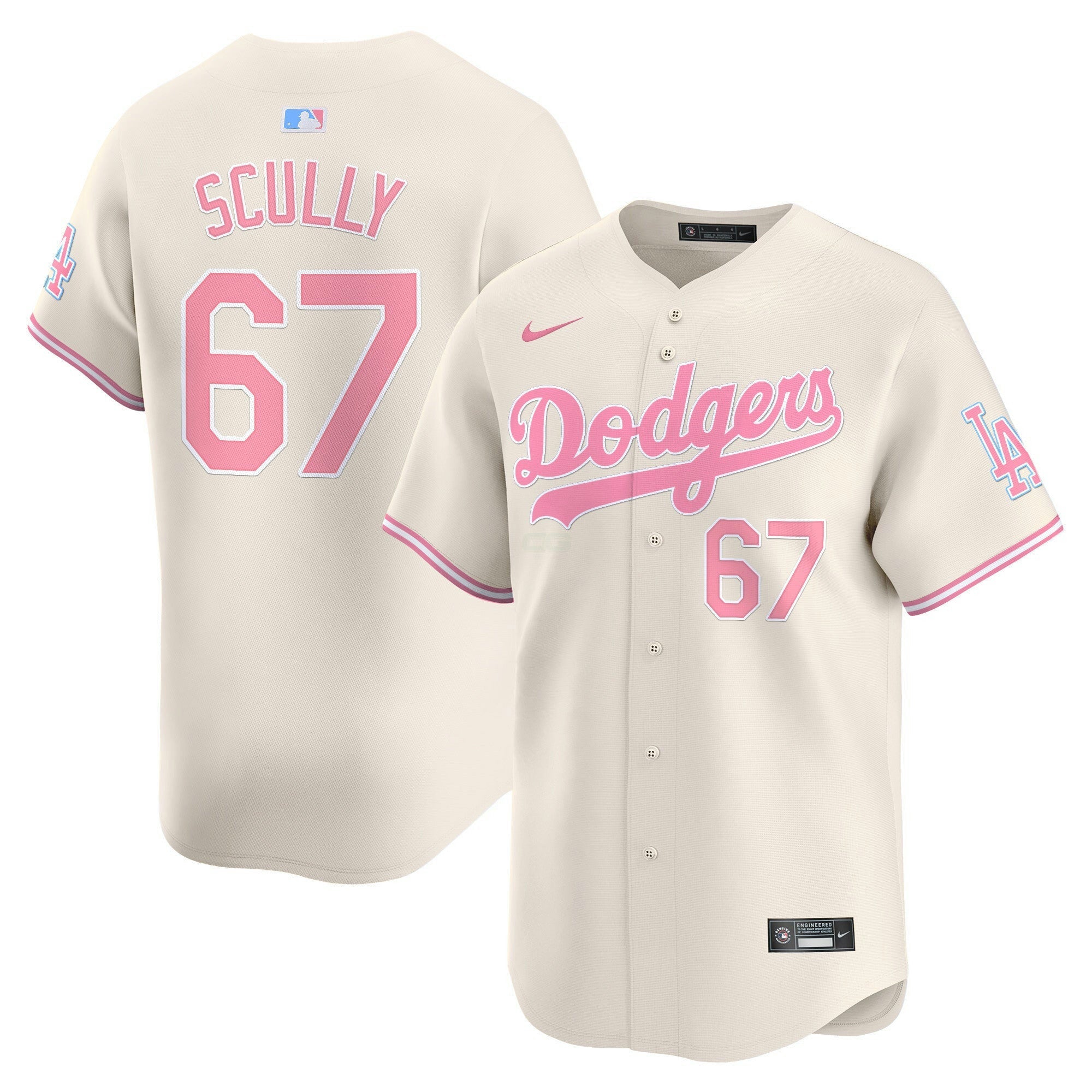 Camisa MLB Unisex Bubblegum Pink Vapor Premier Limited Jersey