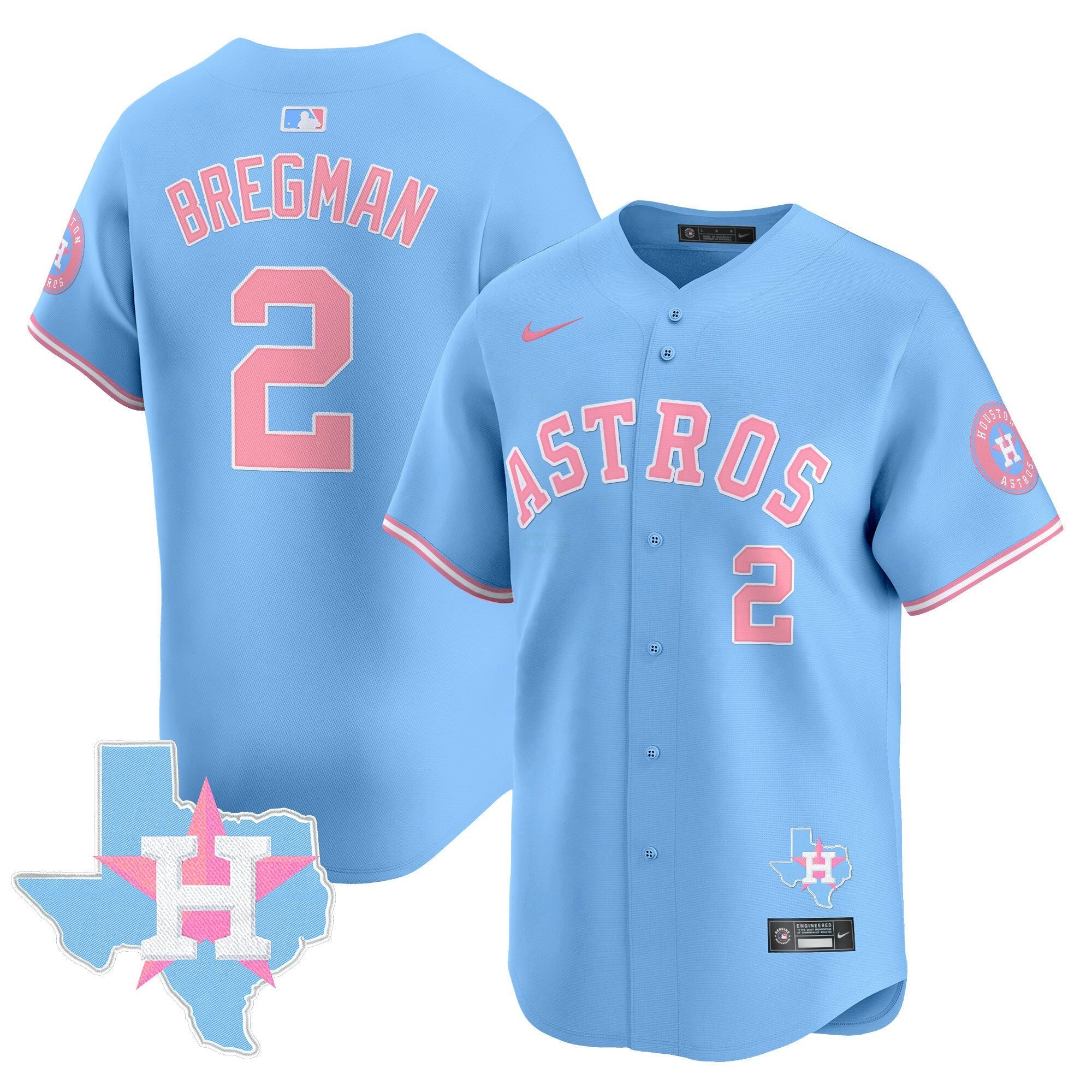 Camisa MLB Unisex Bubblegum Pink Vapor Premier Limited Jersey