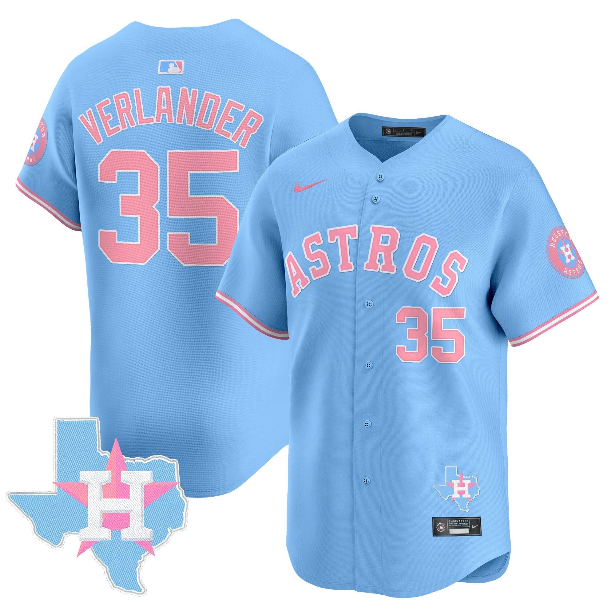 Camisa MLB Unisex Bubblegum Pink Vapor Premier Limited Jersey