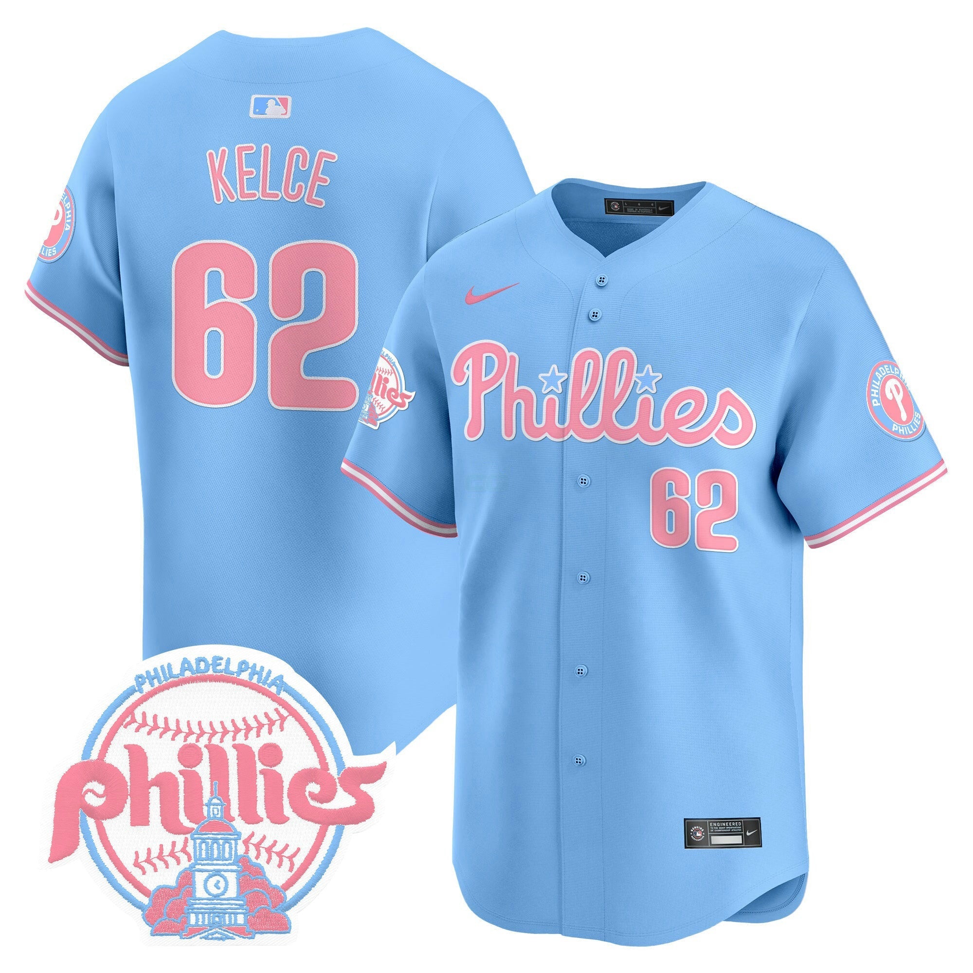 Camisa MLB Unisex Bubblegum Pink Vapor Premier Limited Jersey V2