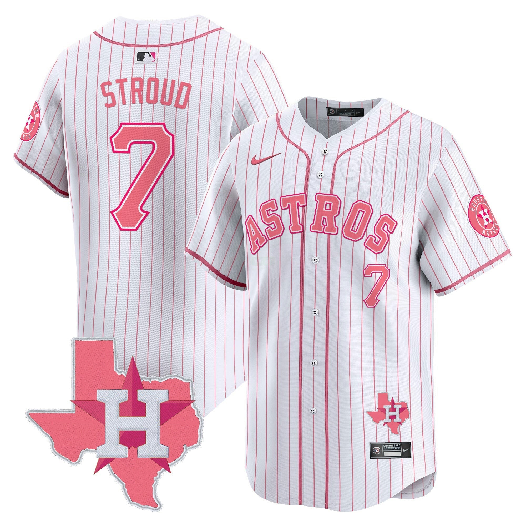 Camisa MLB Unisex Bubblegum Pink Vapor Premier Limited Jersey V2