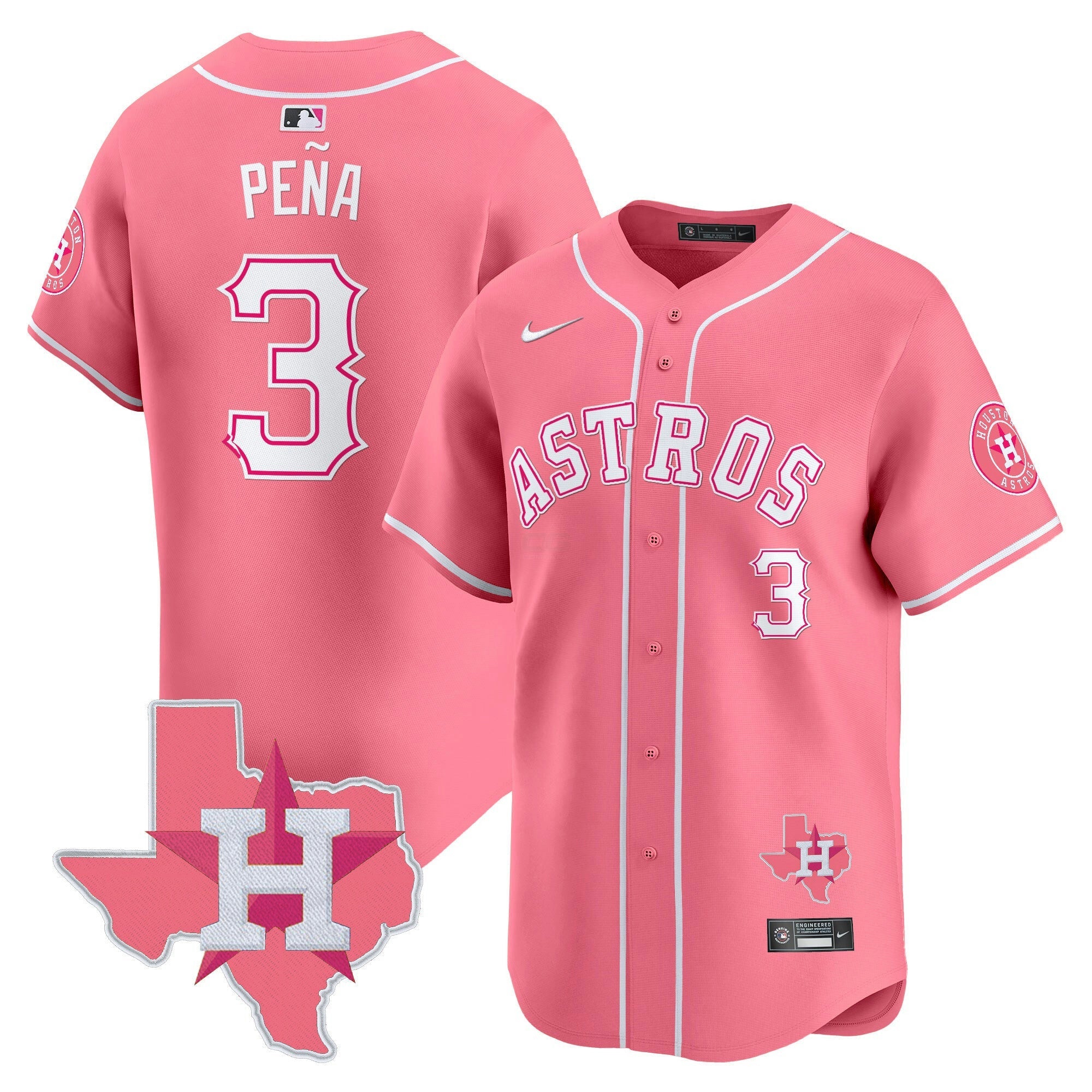 Camisa MLB Unisex Bubblegum Pink Vapor Premier Limited Jersey V2