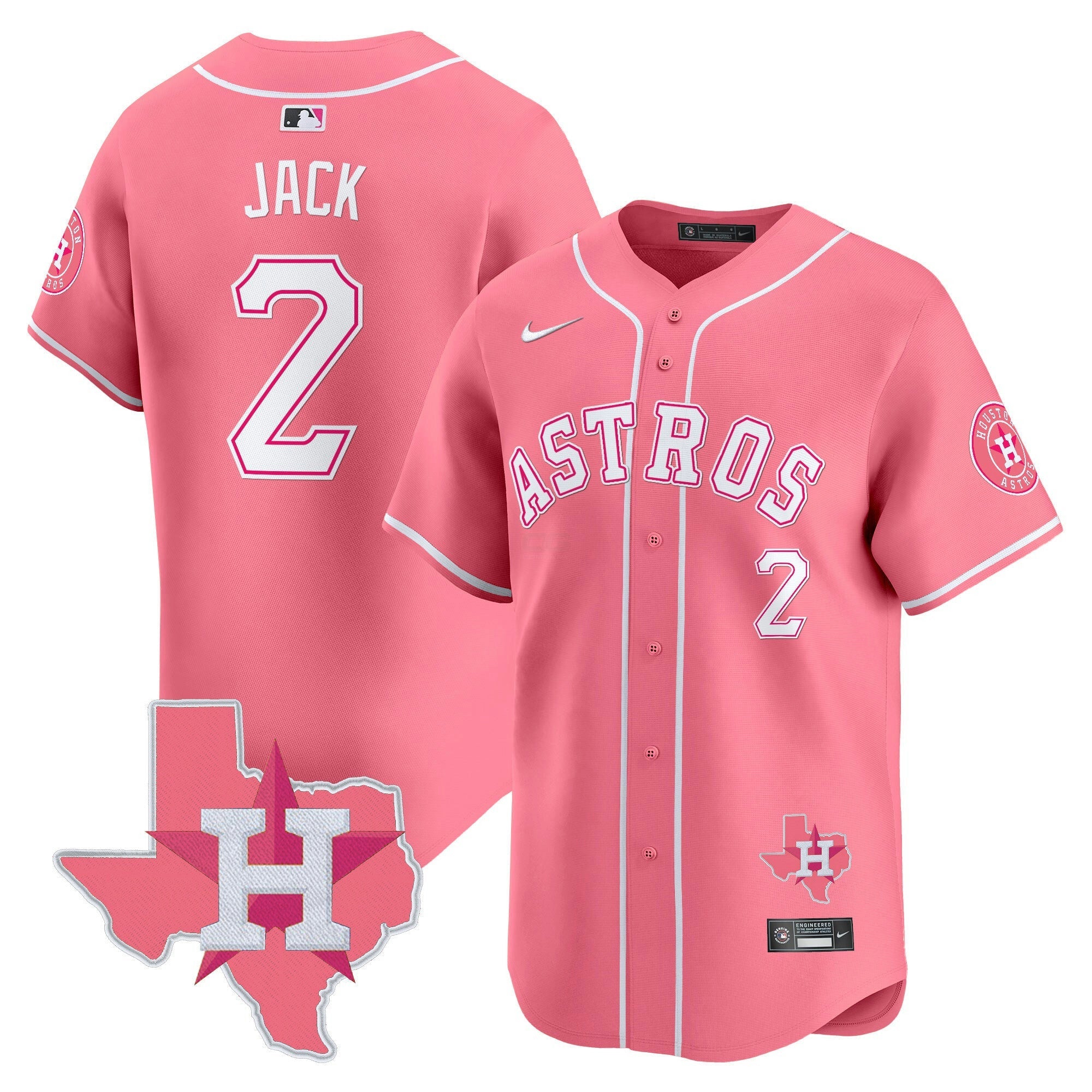 Camisa MLB Unisex Bubblegum Pink Vapor Premier Limited Jersey V2