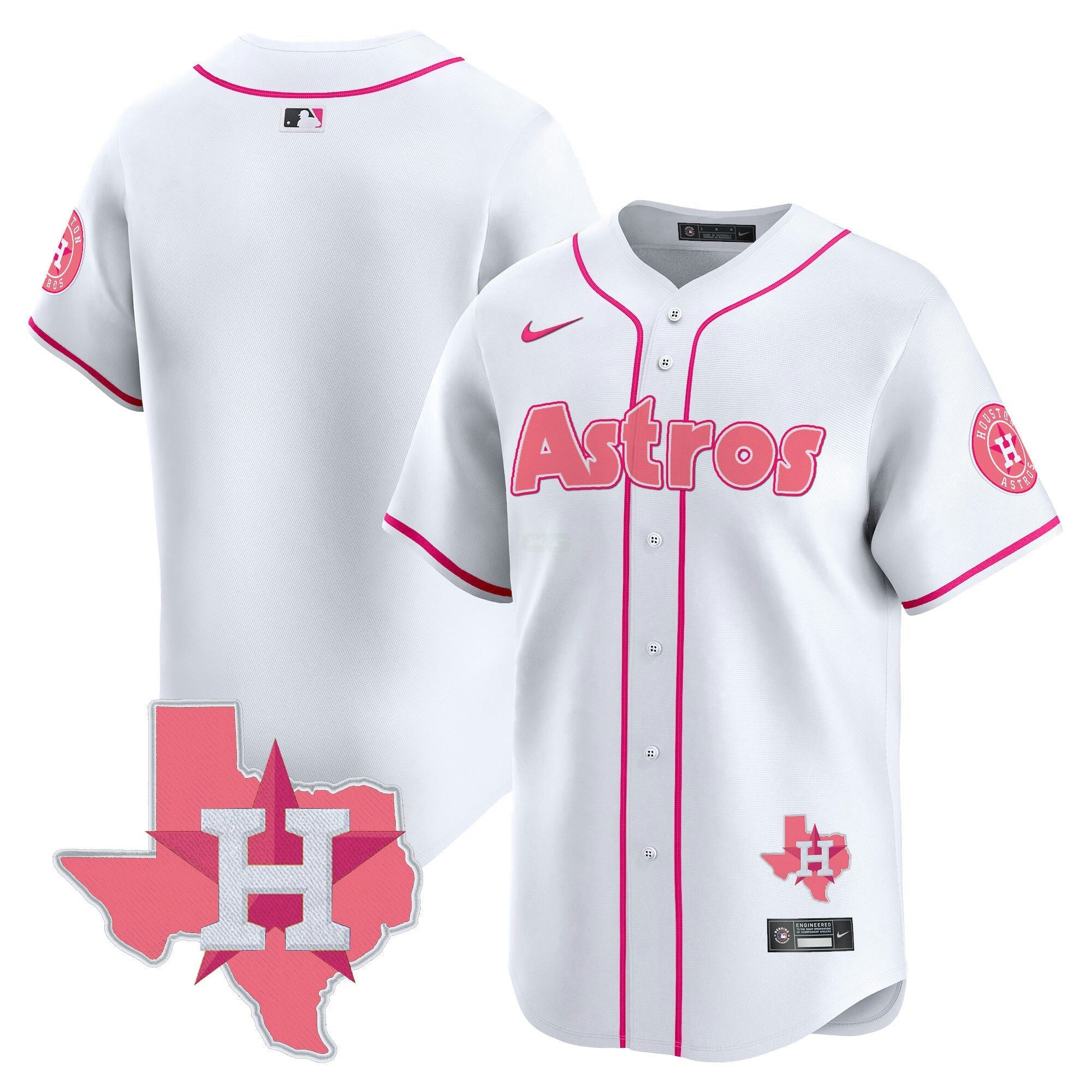 Camisa MLB Unisex Bubblegum Pink Vapor Premier Limited Jersey V3