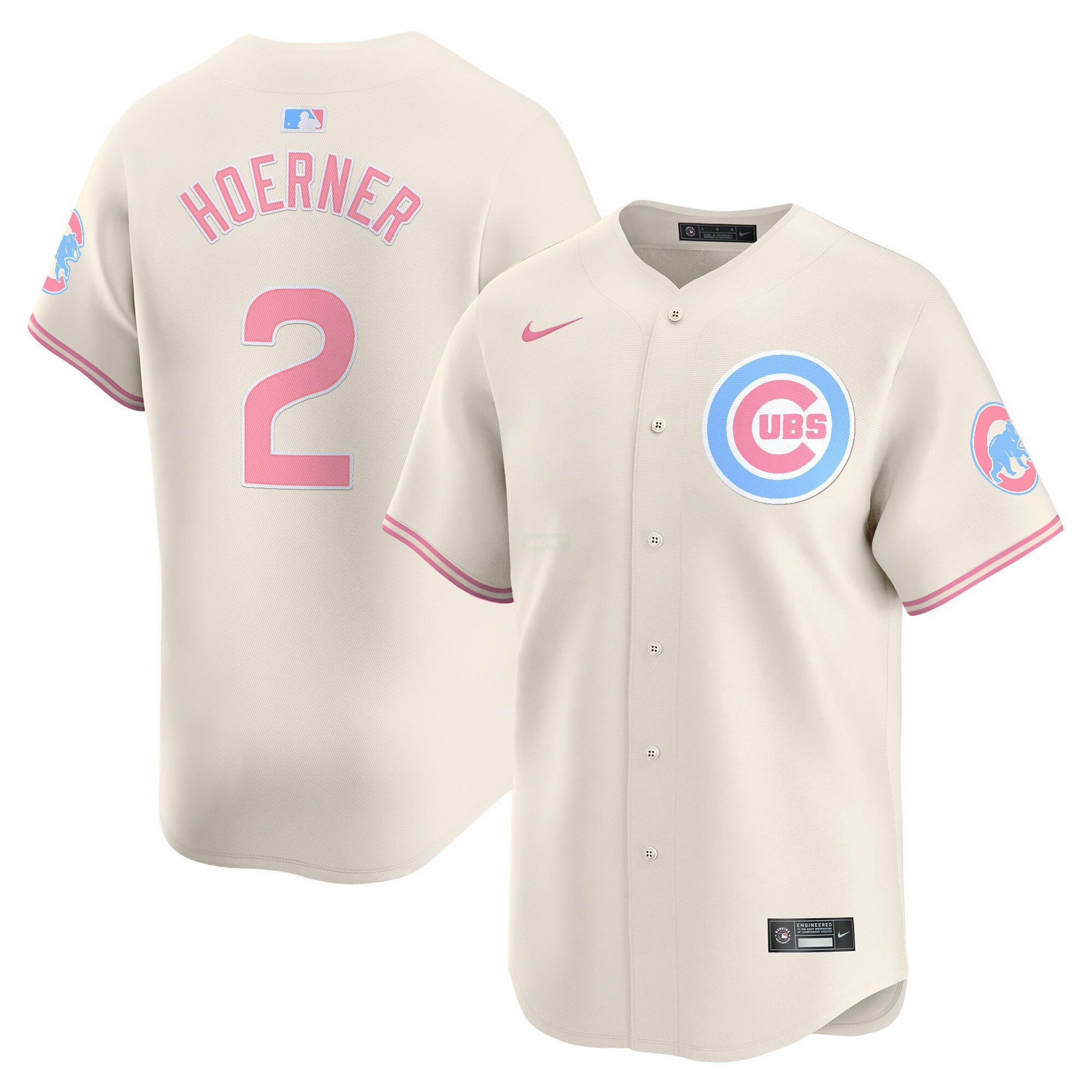 Camisa MLB Unisex Chicago Bubblegum Pink Vapor Premier Limited Jersey