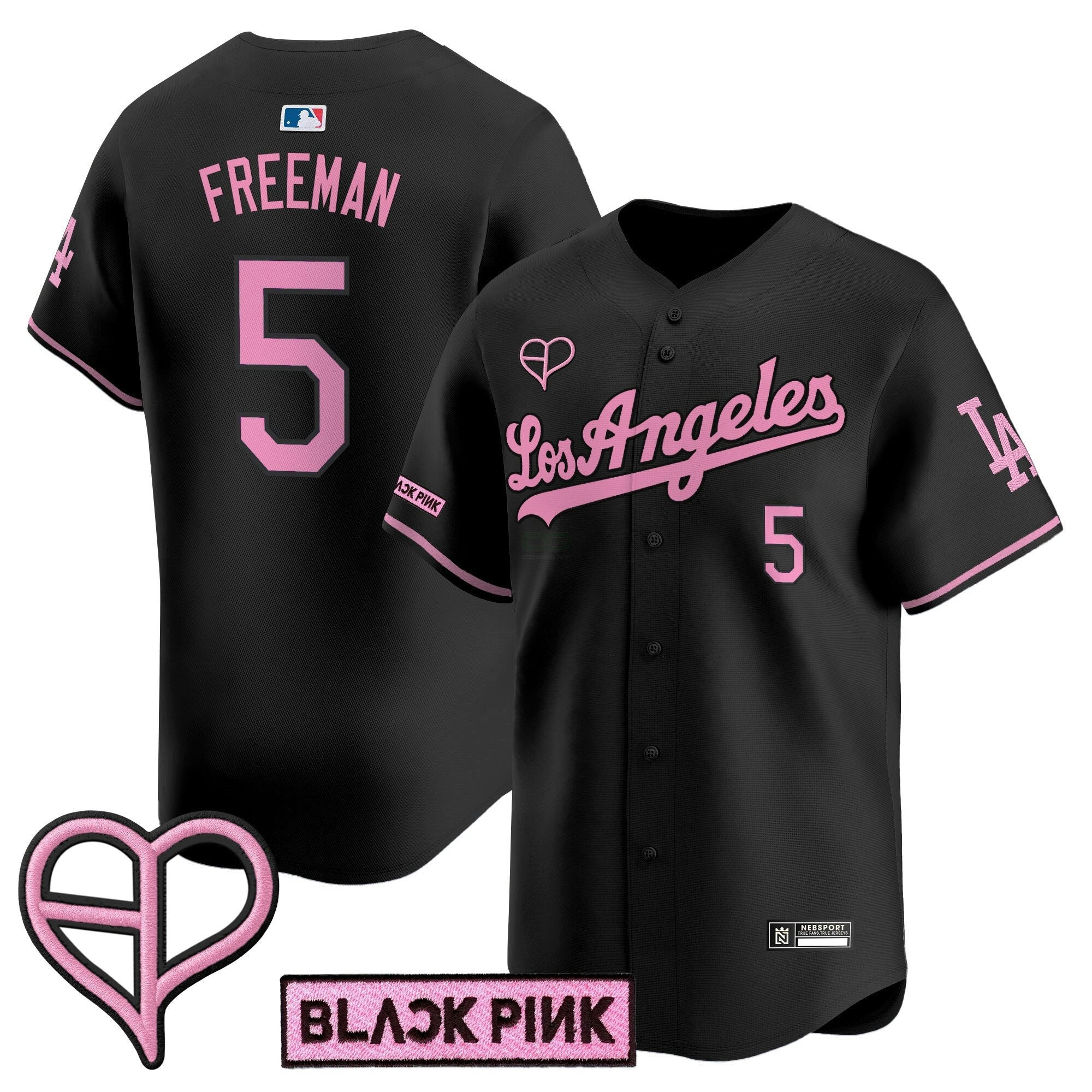 Camisa MLB Unisex Los Angeles x BLACKPINK 2025 Vapor Premier Limited Jersey