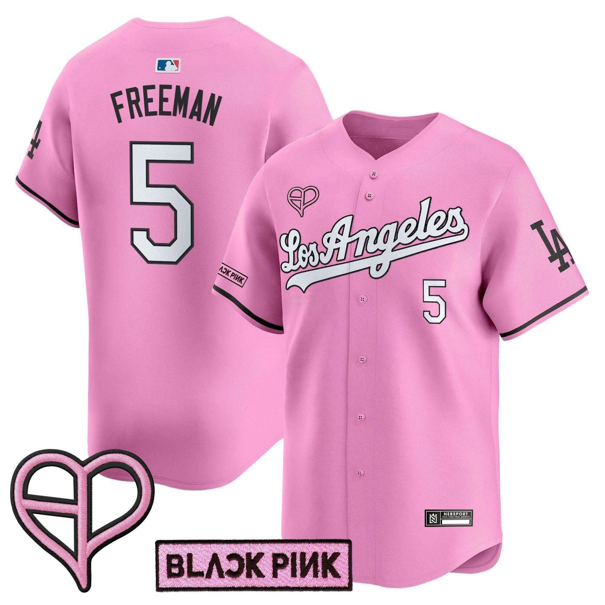 Camisa MLB Unisex Los Angeles x BLACKPINK 2025 Vapor Premier Limited Jersey