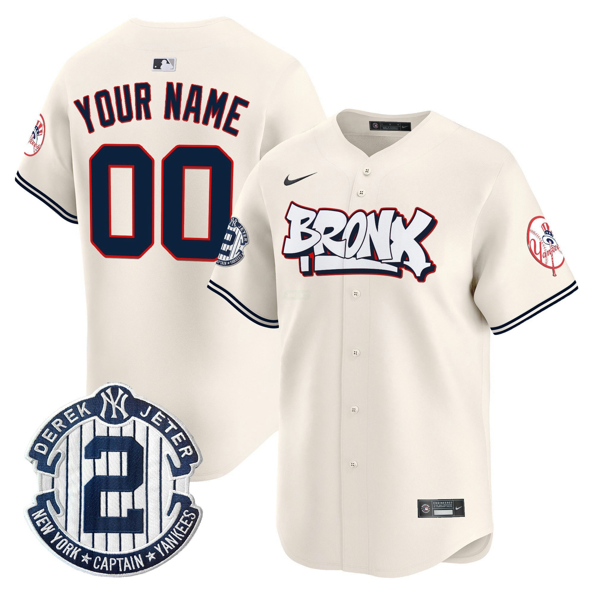 Camisa MLB Unisex New York The Bronx Graffiti Vapor Premier Limited Jersey V4