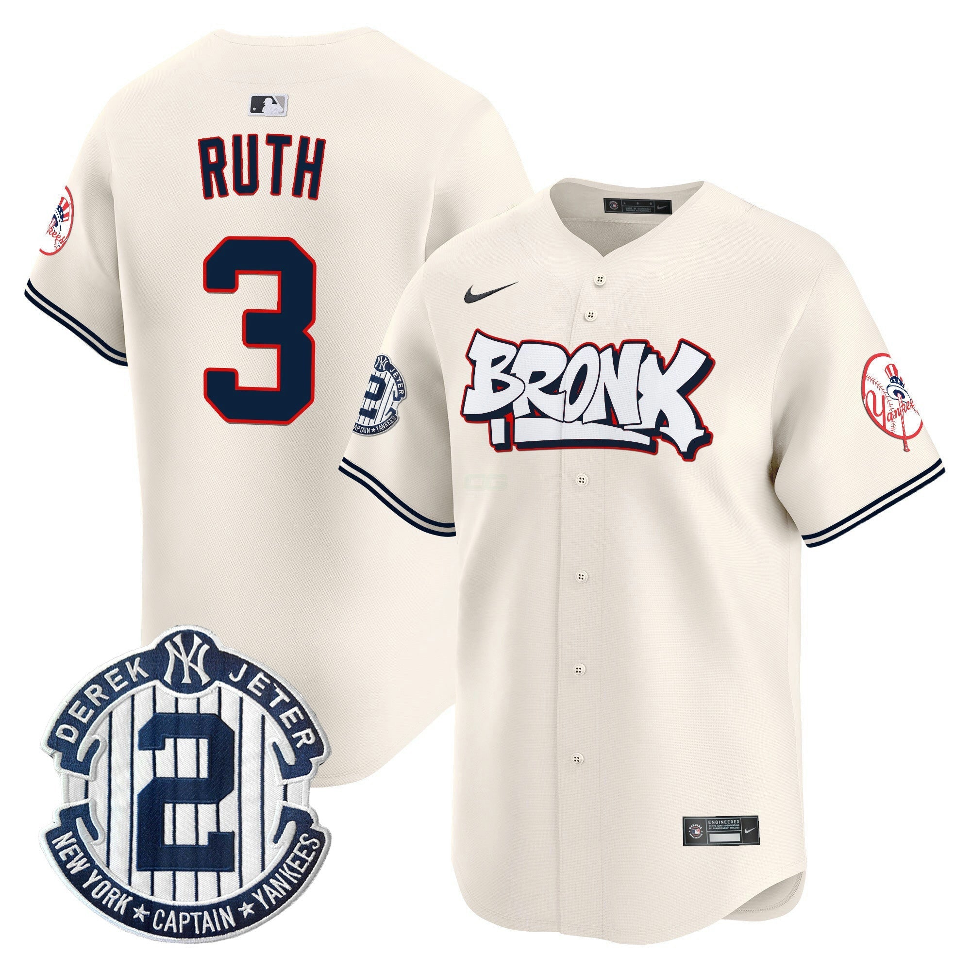 Camisa MLB Unisex New York The Bronx Graffiti Vapor Premier Limited Jersey V4