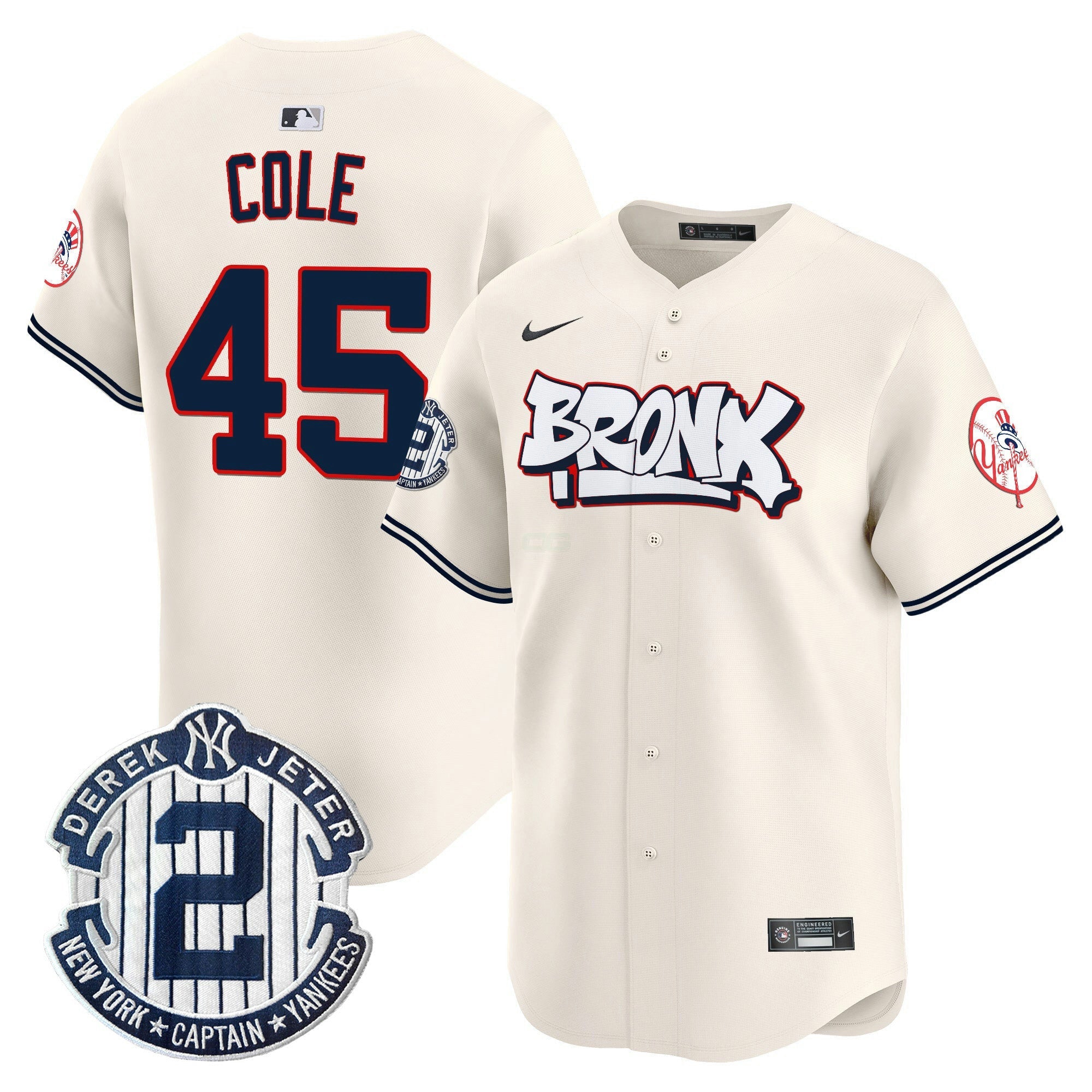 Camisa MLB Unisex New York The Bronx Graffiti Vapor Premier Limited Jersey V4