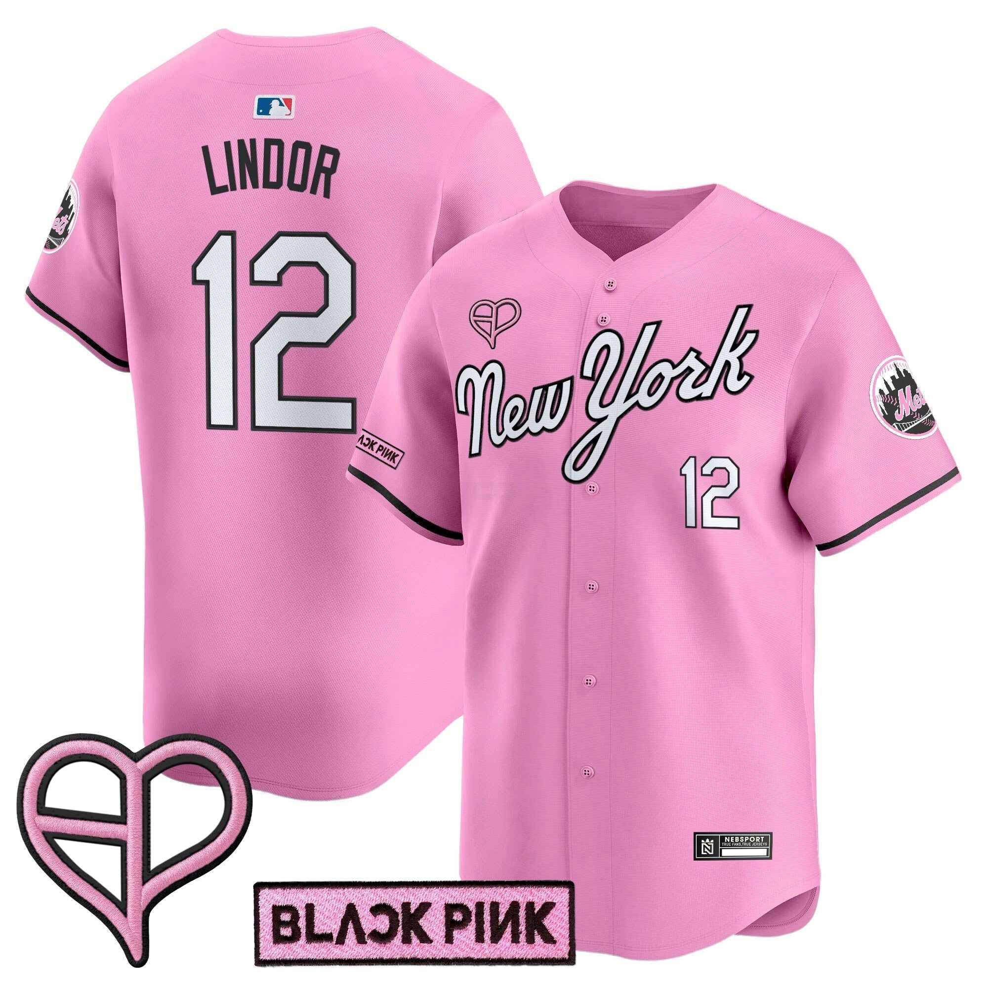Camisa MLB Unisex New York x BLACKPINK 2025 Vapor Premier Limited Jersey