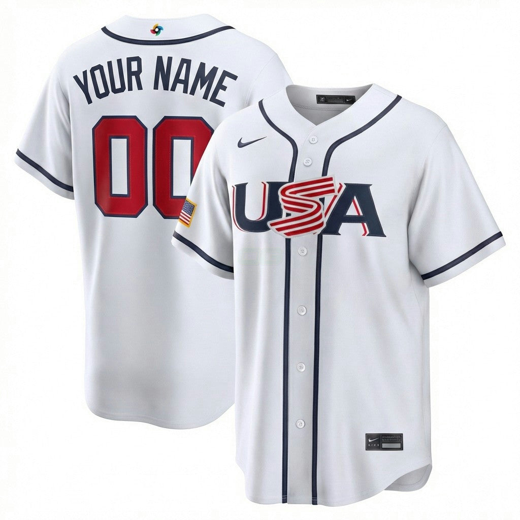 Camisa MLB USA Custom Jersey (ships in 3-6 weeks)