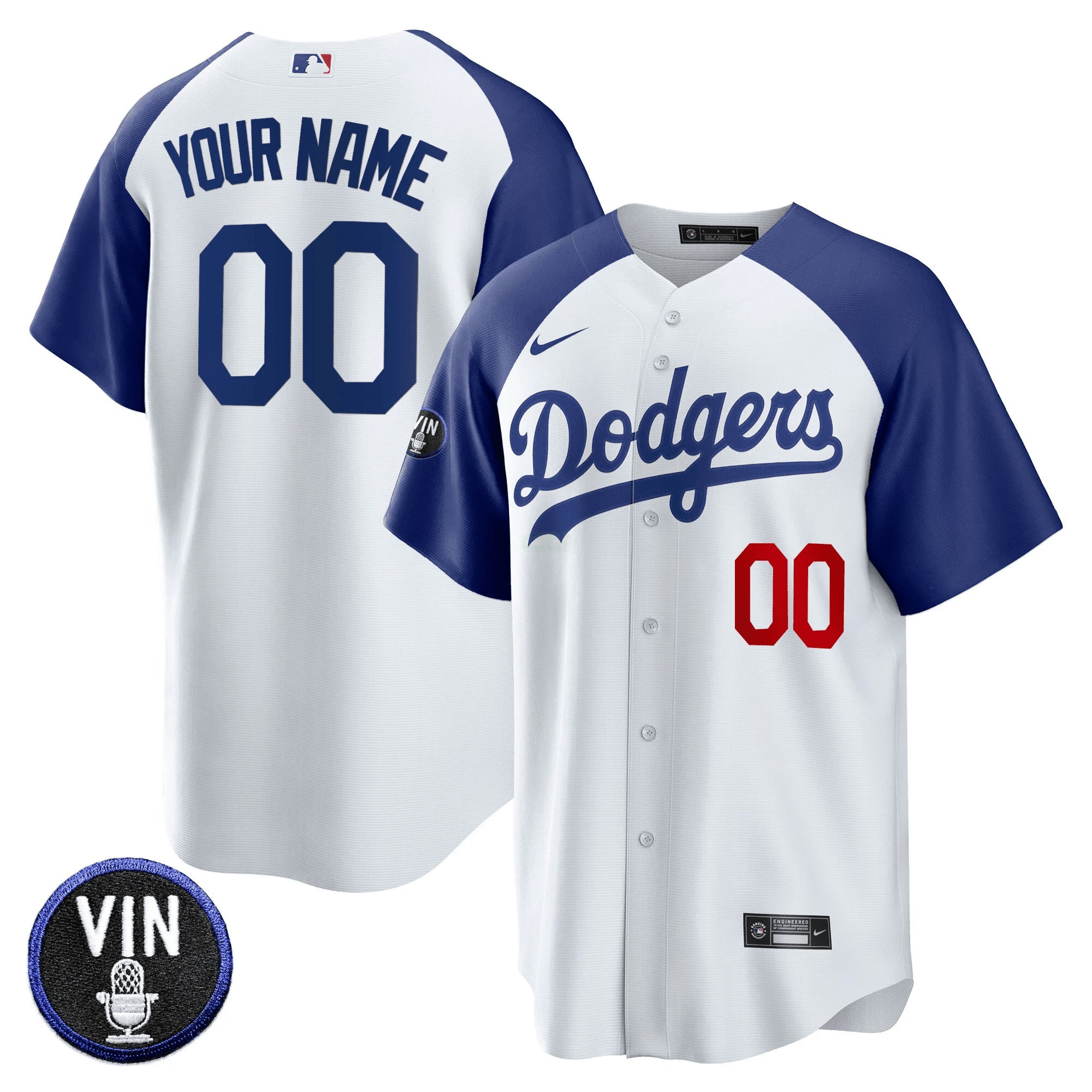 Camisa MLB Vin Scully Patch Cool Base Jersey