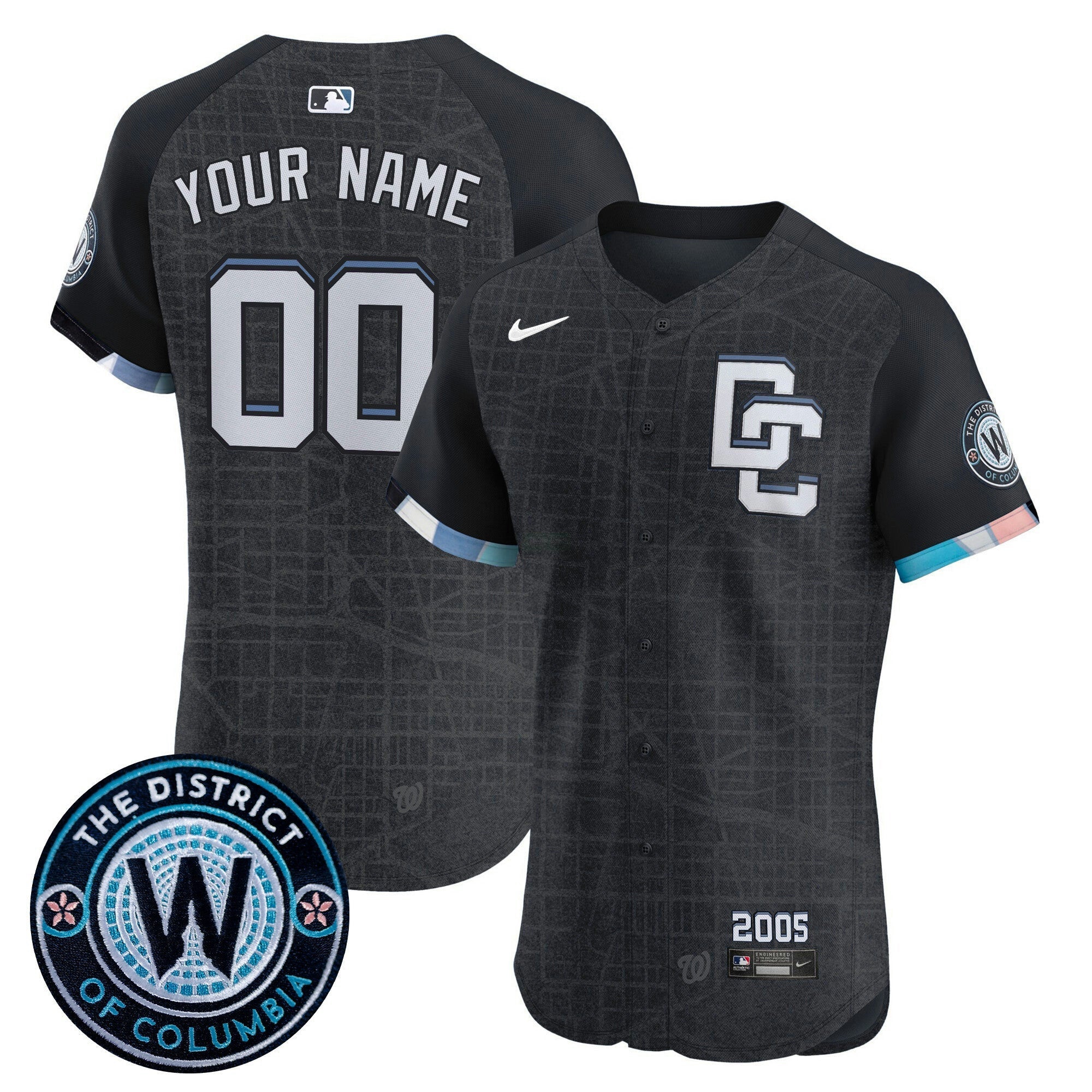 Camisa MLB Washington 2025 City Connect Vapor Premier Elite Jersey – Stitched