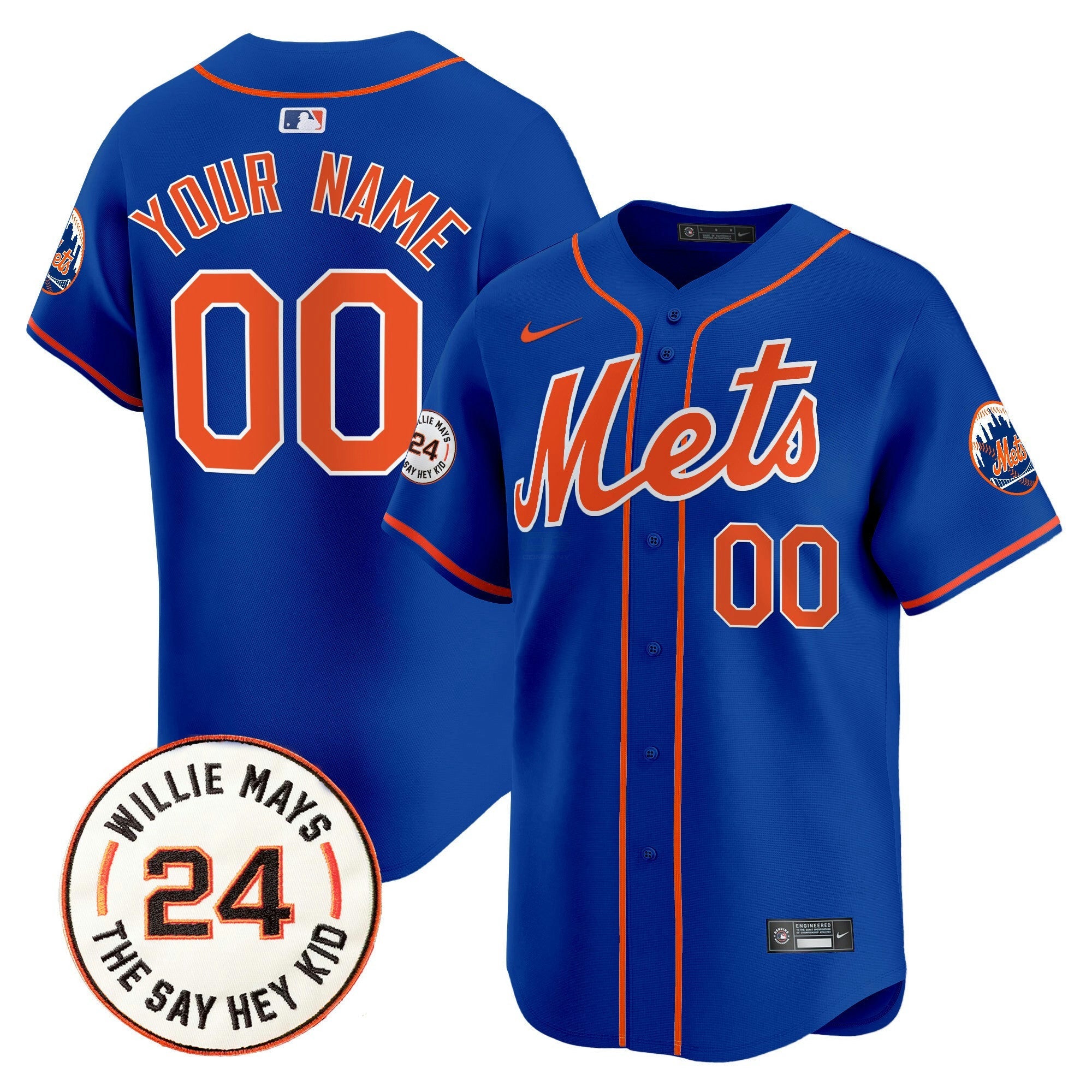Camisa MLB Willie Mays Patch Vapor Premier Limited Jersey
