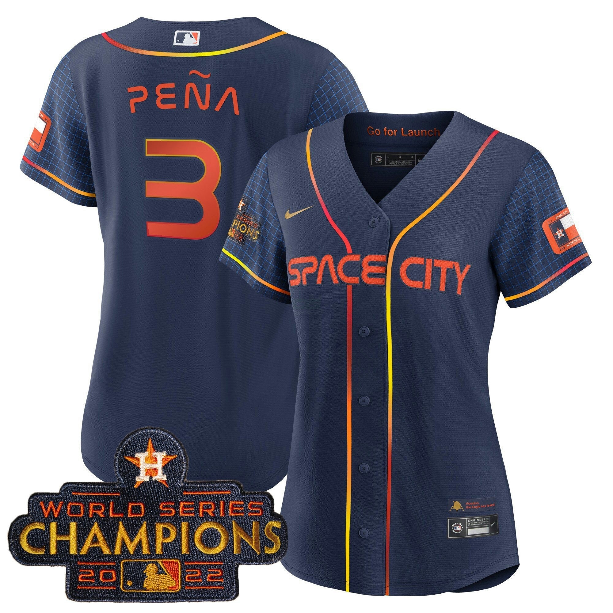 Camisa MLB Women’s 2023 Space City Champions Jersey