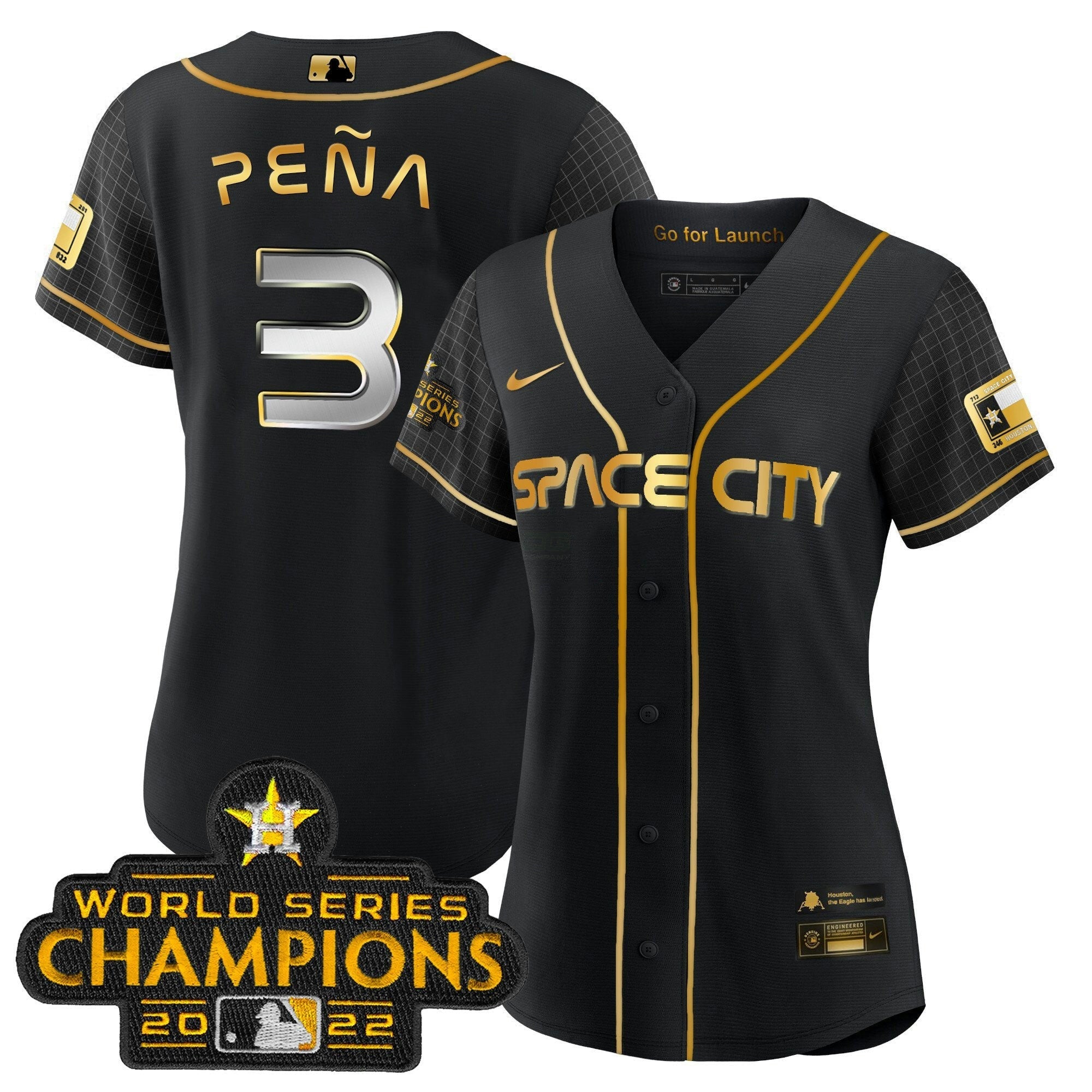 Camisa MLB Women’s 2023 Space City Champions Jersey