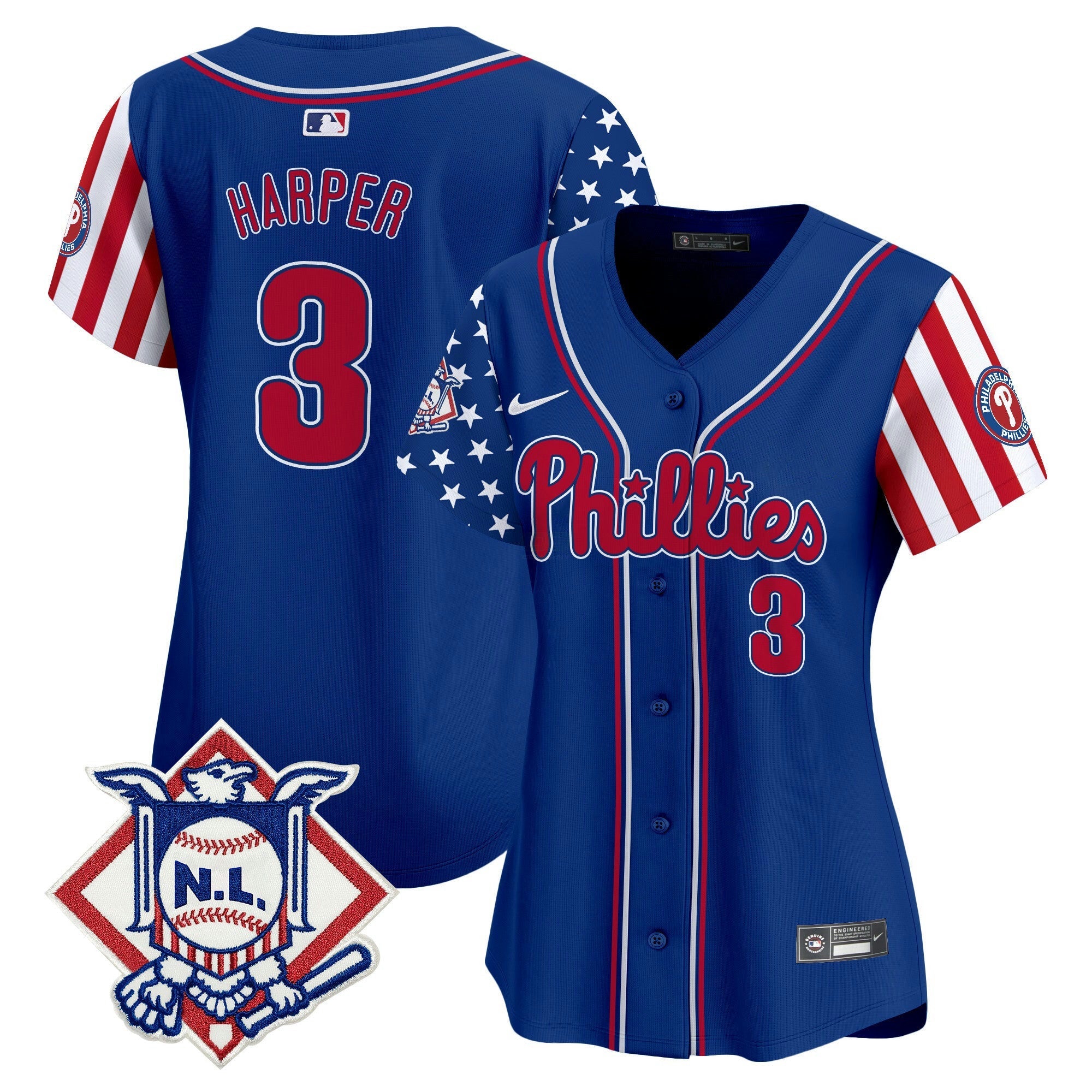 Camisa MLB Women’s 2024 Fourth of July Vapor Premier Limited Jersey V2