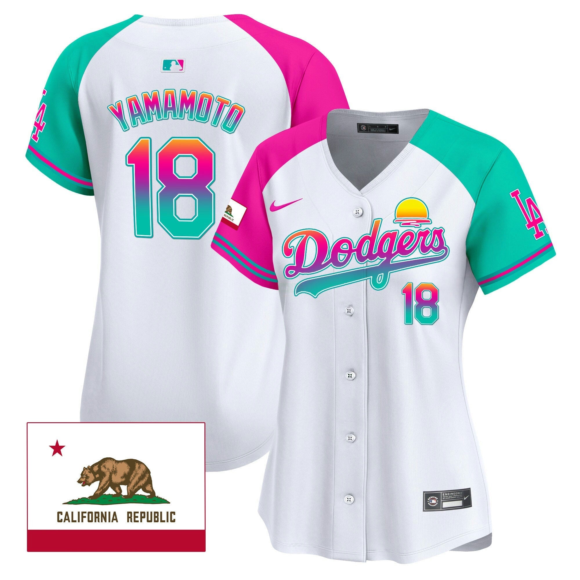 Camisa MLB Women’s 2024 Los Angeles City Style Vapor Premier Limited Jersey