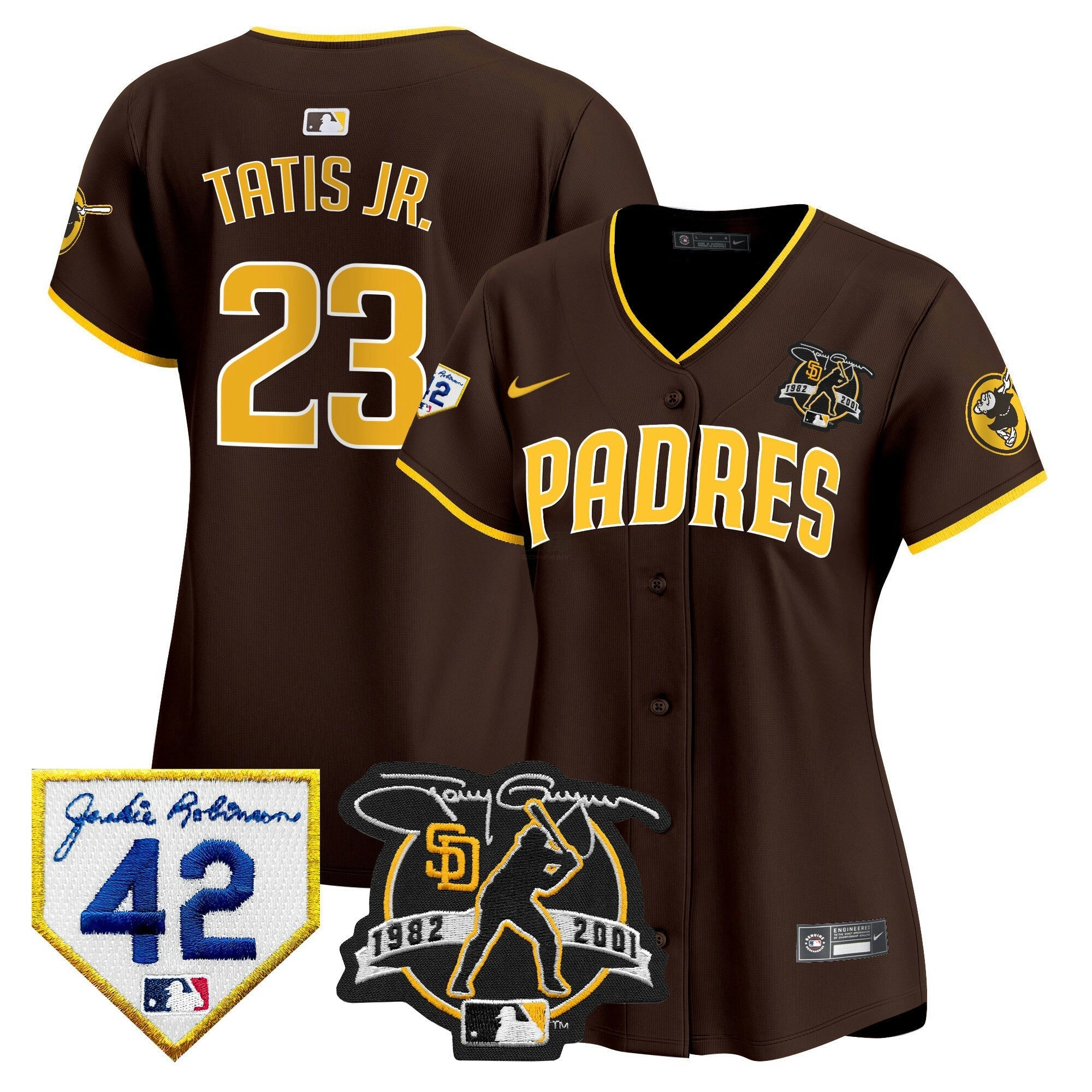 Camisa MLB Women’s 2024 Tony Gwynn & Robinson Patch Vapor Premier Limited Jersey
