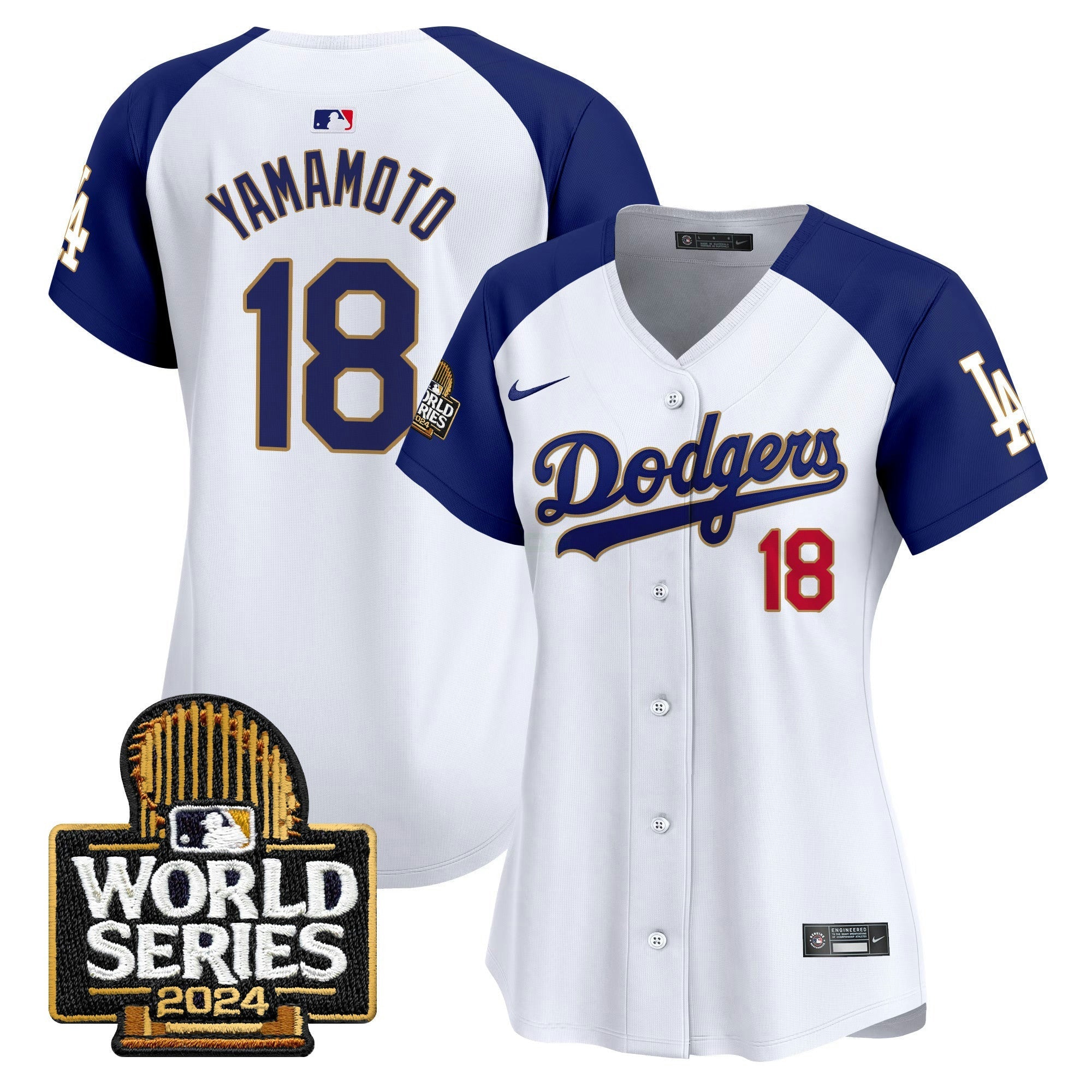 Camisa MLB Women’s 2024 World Series Dourada Trim Vapor Premier Limited Jersey