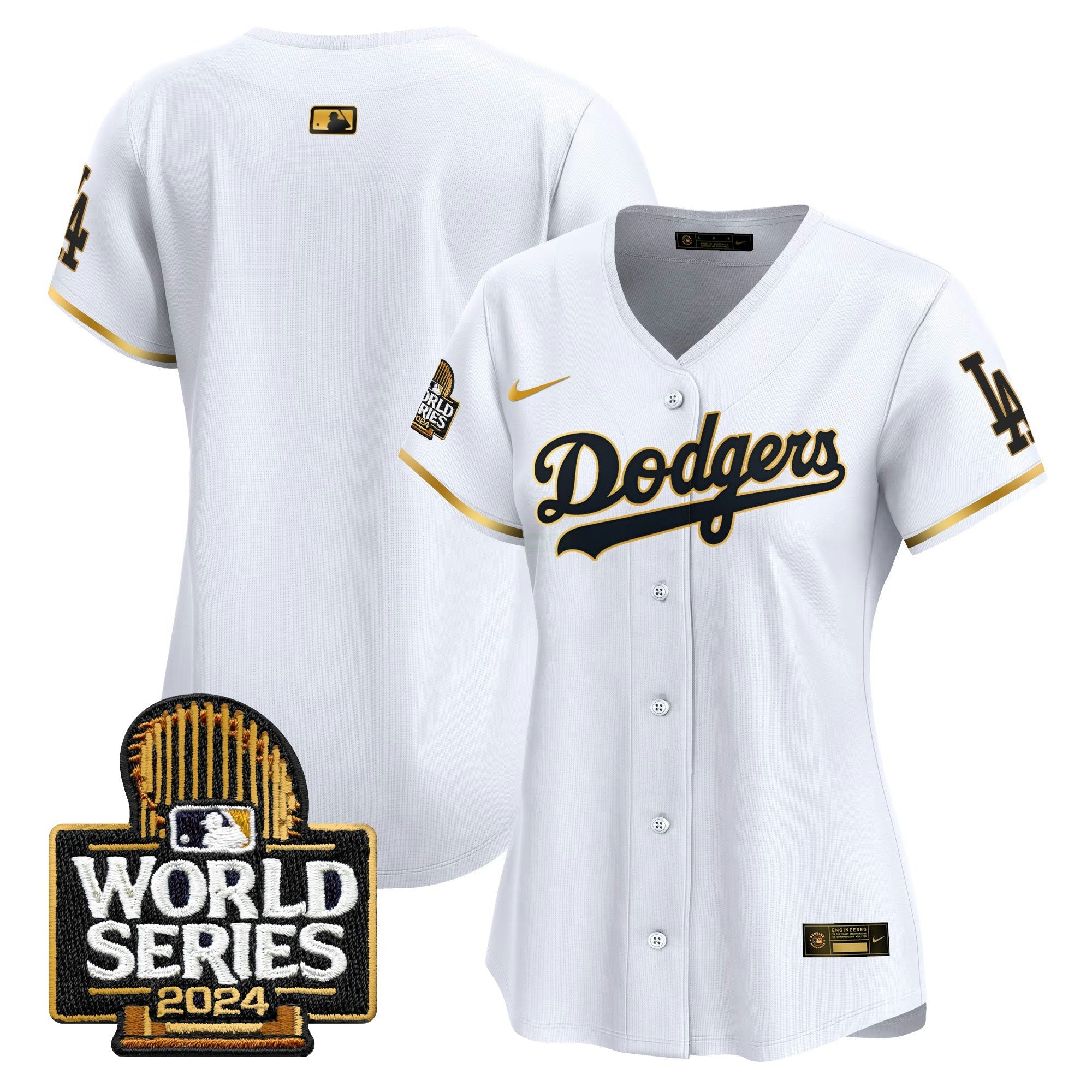 Camisa MLB Women’s 2024 World Series Dourada Trim Vapor Premier Limited Jersey