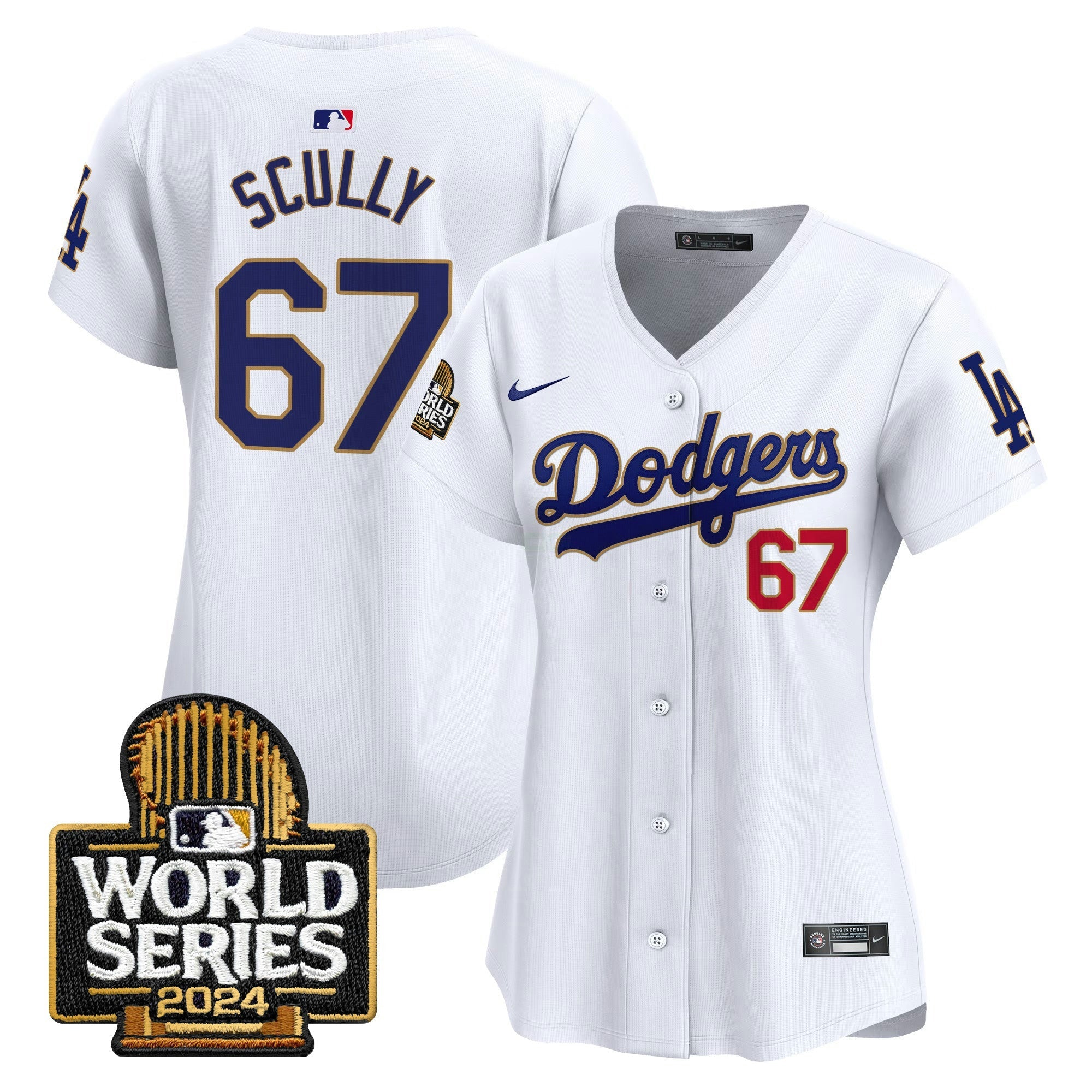 Camisa MLB Women’s 2024 World Series Dourada Trim Vapor Premier Limited Jersey