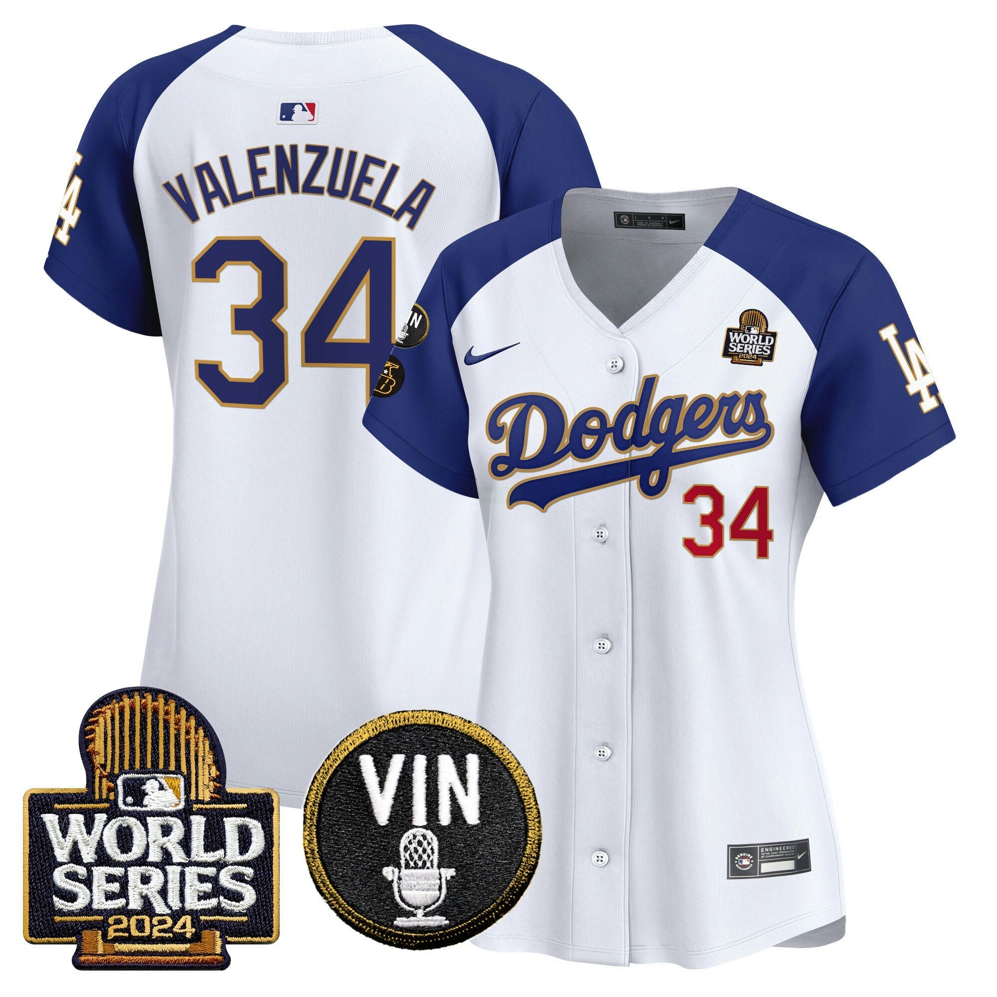 Camisa MLB Women’s 2024 World Series Dourada Trim Vapor Premier Limited Jersey V2