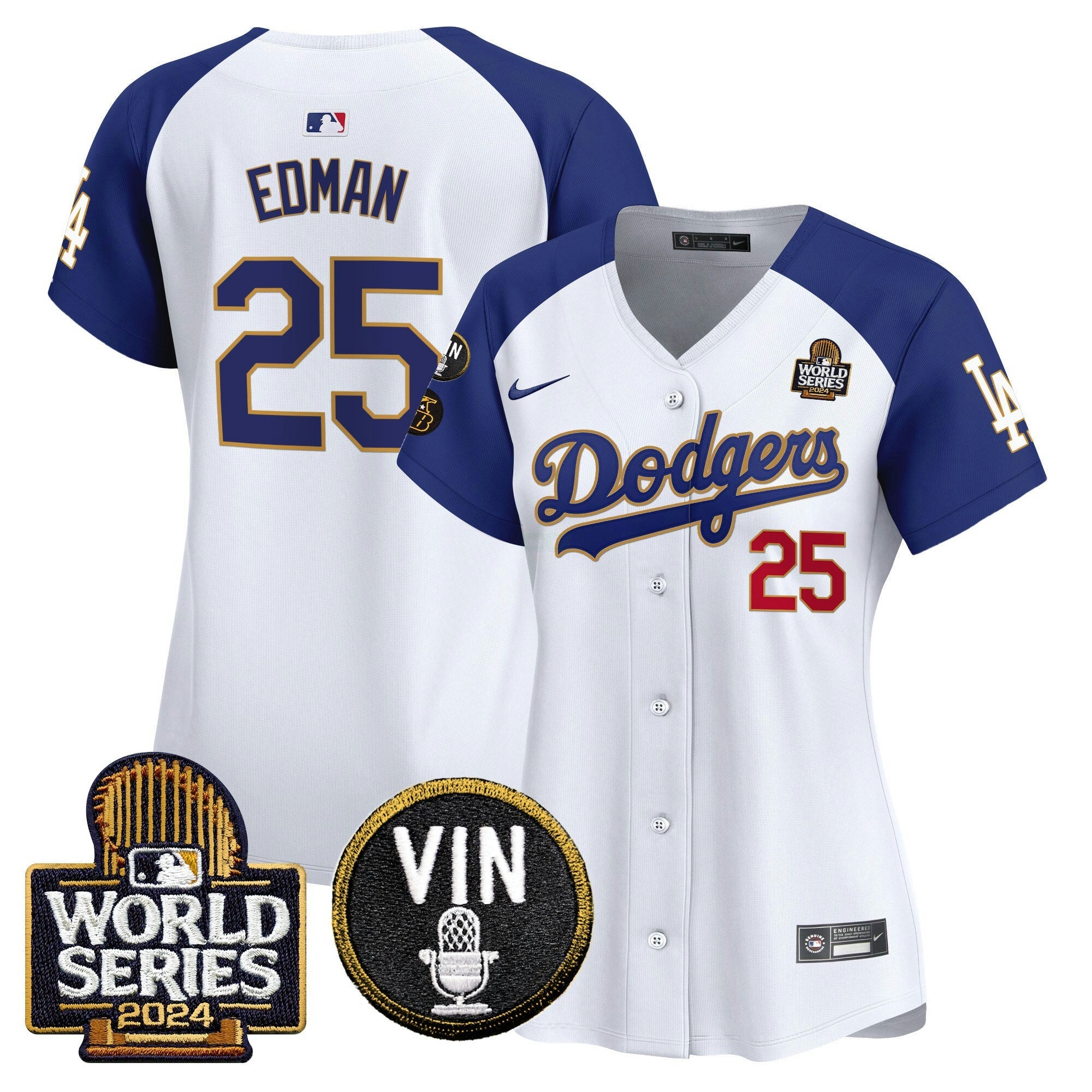 Camisa MLB Women’s 2024 World Series Dourada Trim Vapor Premier Limited Jersey V2