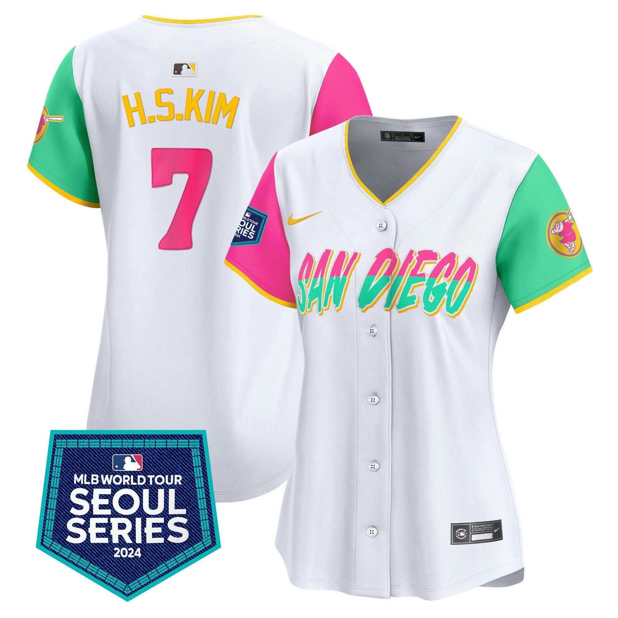 Camisa MLB Women’s 2024 World Tour Seoul Series Patch Vapor Premier Limited Jersey