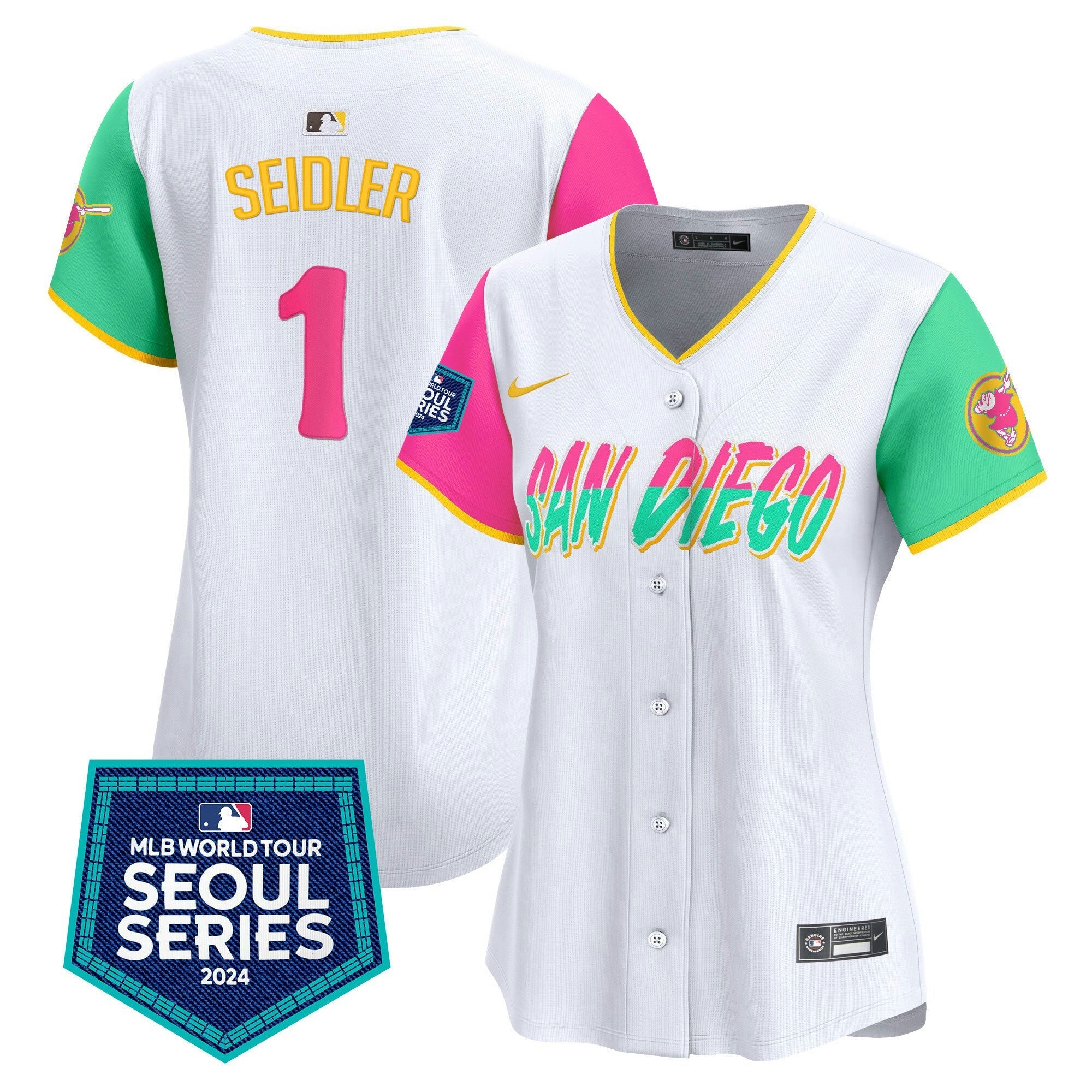 Camisa MLB Women’s 2024 World Tour Seoul Series Patch Vapor Premier Limited Jersey