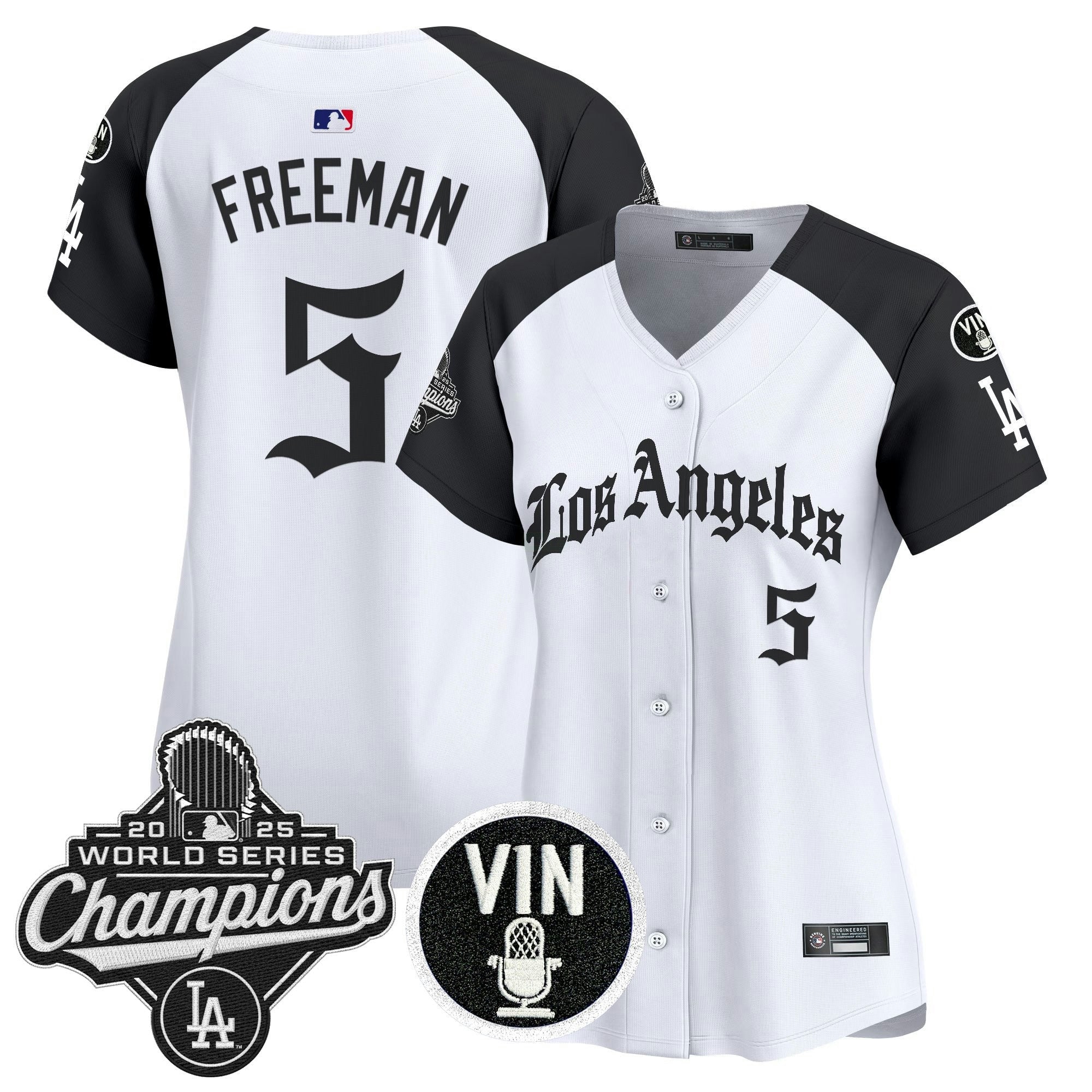Camisa MLB Women’s 2025 World Series Champions Vapor Premier Limited Jersey – LA Gothic Edition