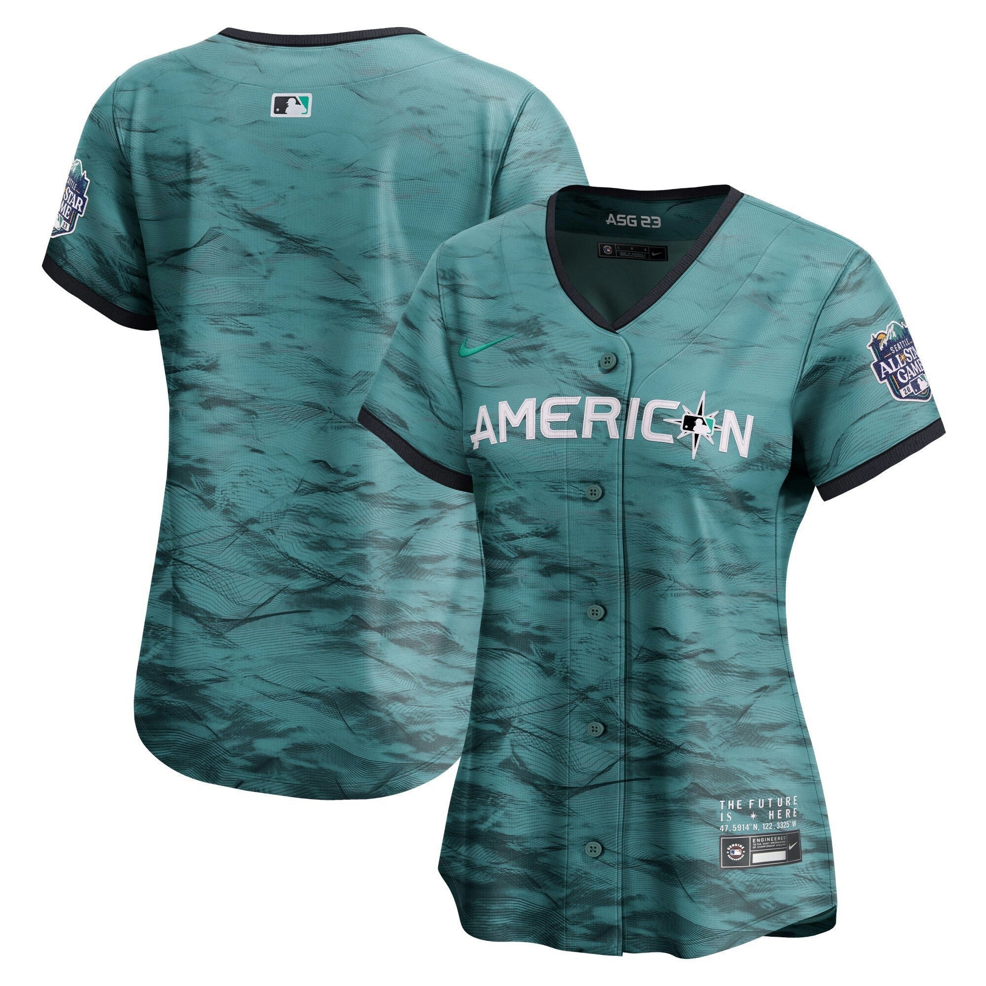 Camisa MLB Women’s American League 2023 All-Star Game Azul-petróleo Jersey - Azul Royal